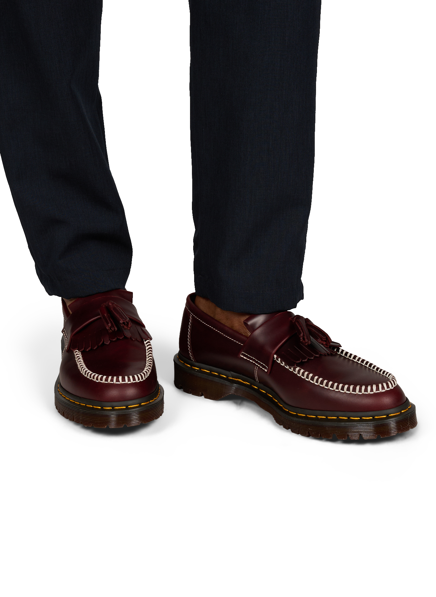 Mocassins Adrian en cuir lisse DR. MARTENS Rouge
