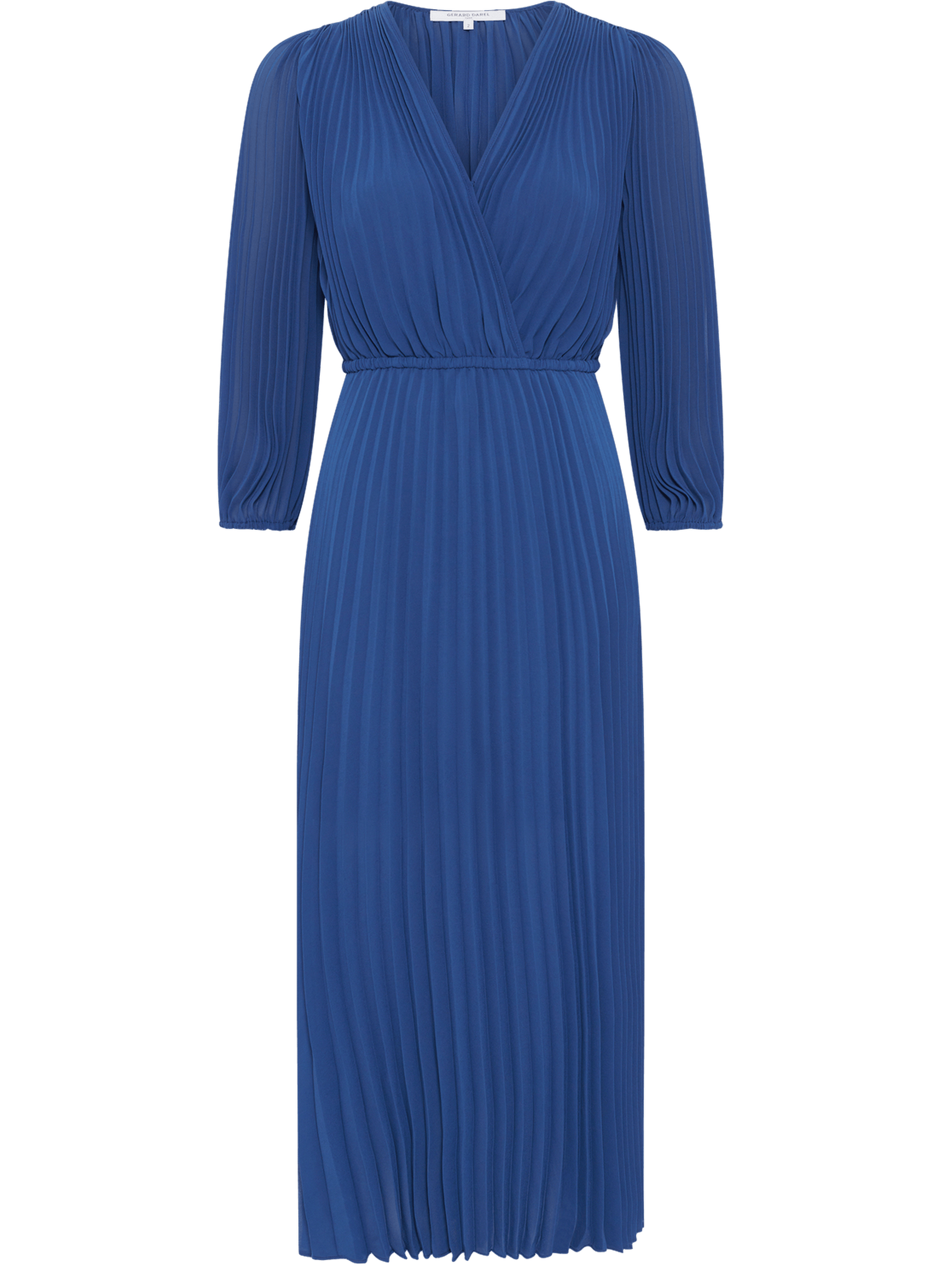 Robe longue plissée - rayna GERARD DAREL Bleu