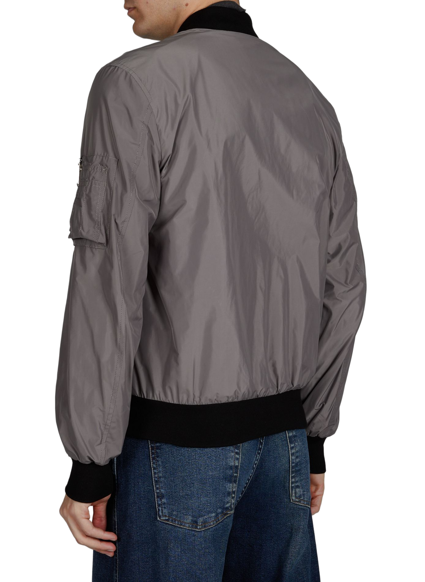 Bomber with logo embroidery on the chest BOMBERS ORIGINAL Grey