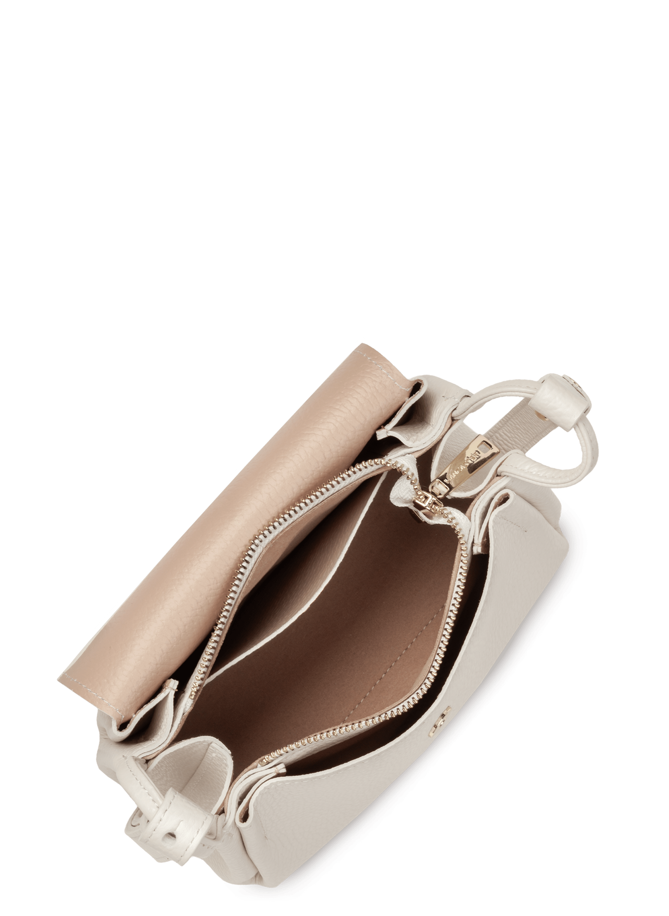 Small crossbody bag - accordéon double LANCASTER White