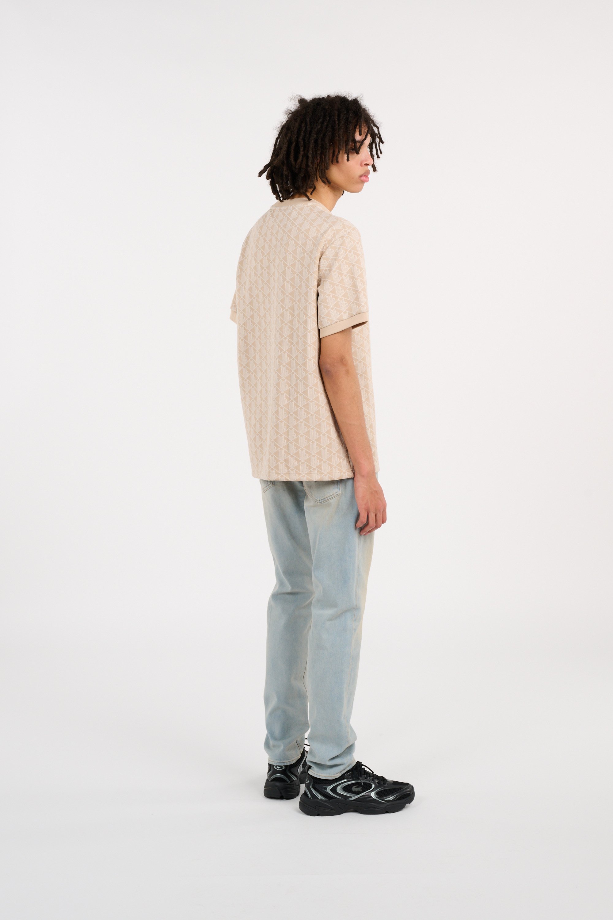 T-shirt tee-shirt LACOSTE Beige