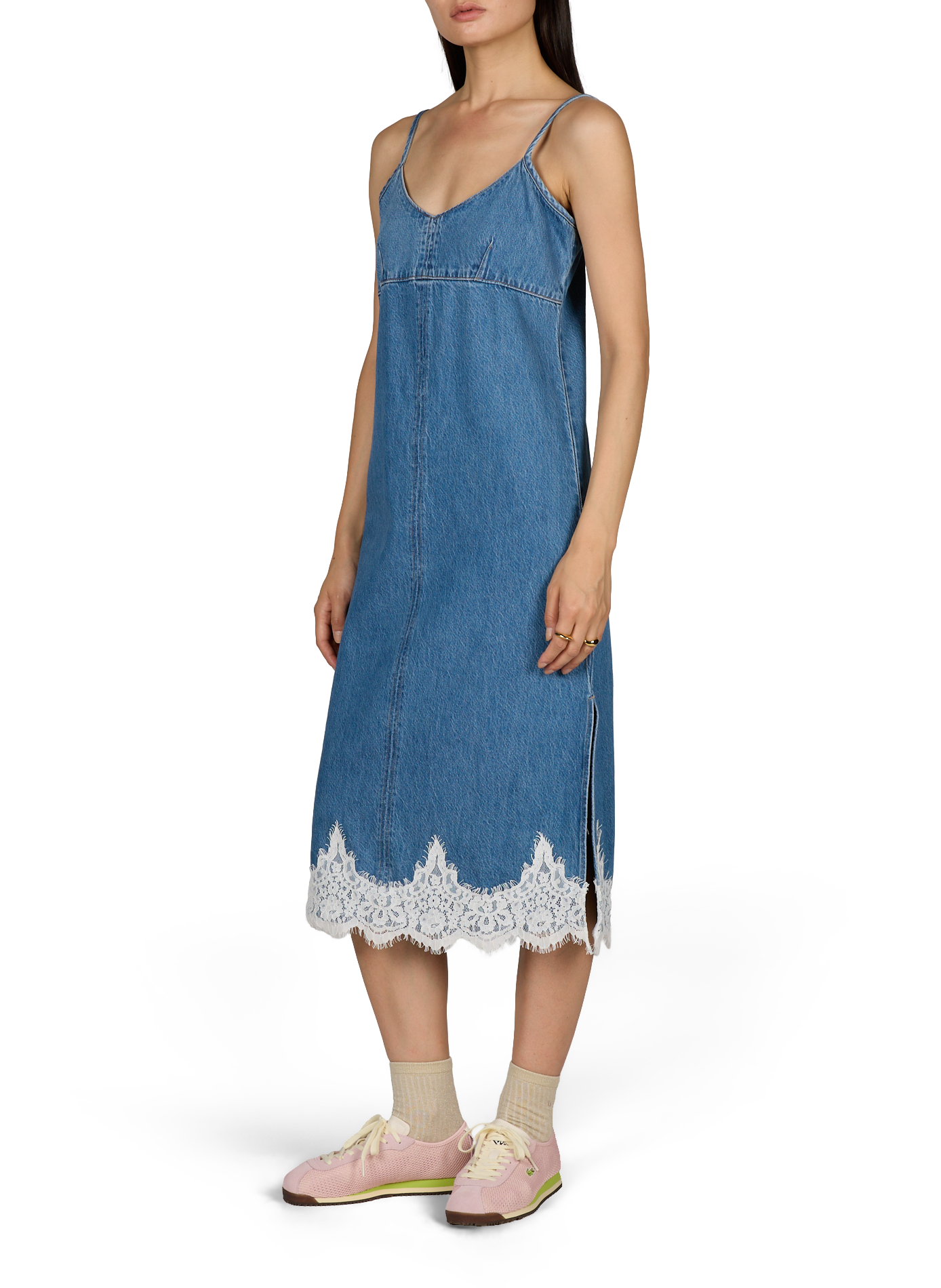 Midi-Kleid aus Baumwolle LEVI'S Blau