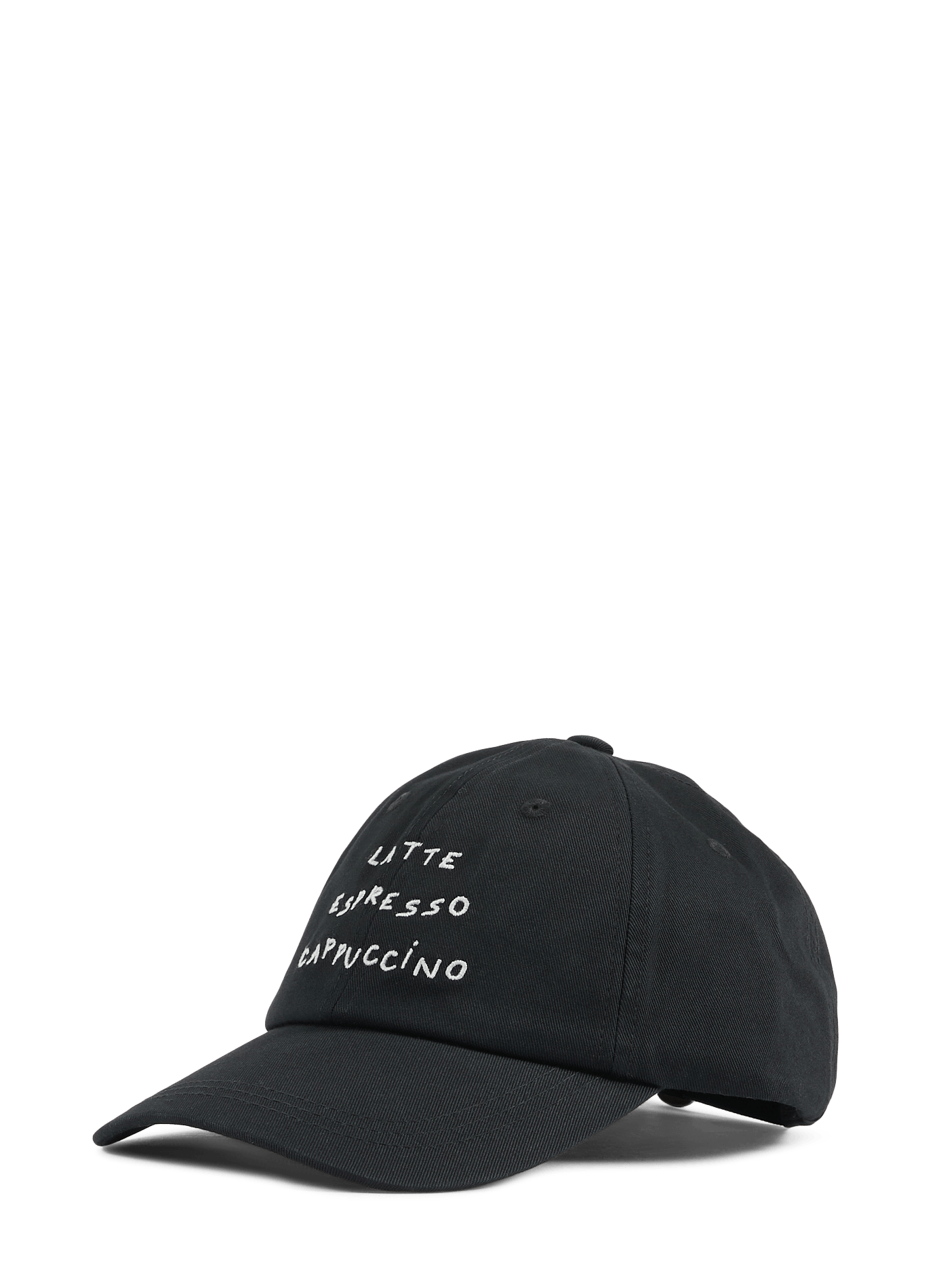 Casquette brodée Café en coton MAISON LABICHE Noir