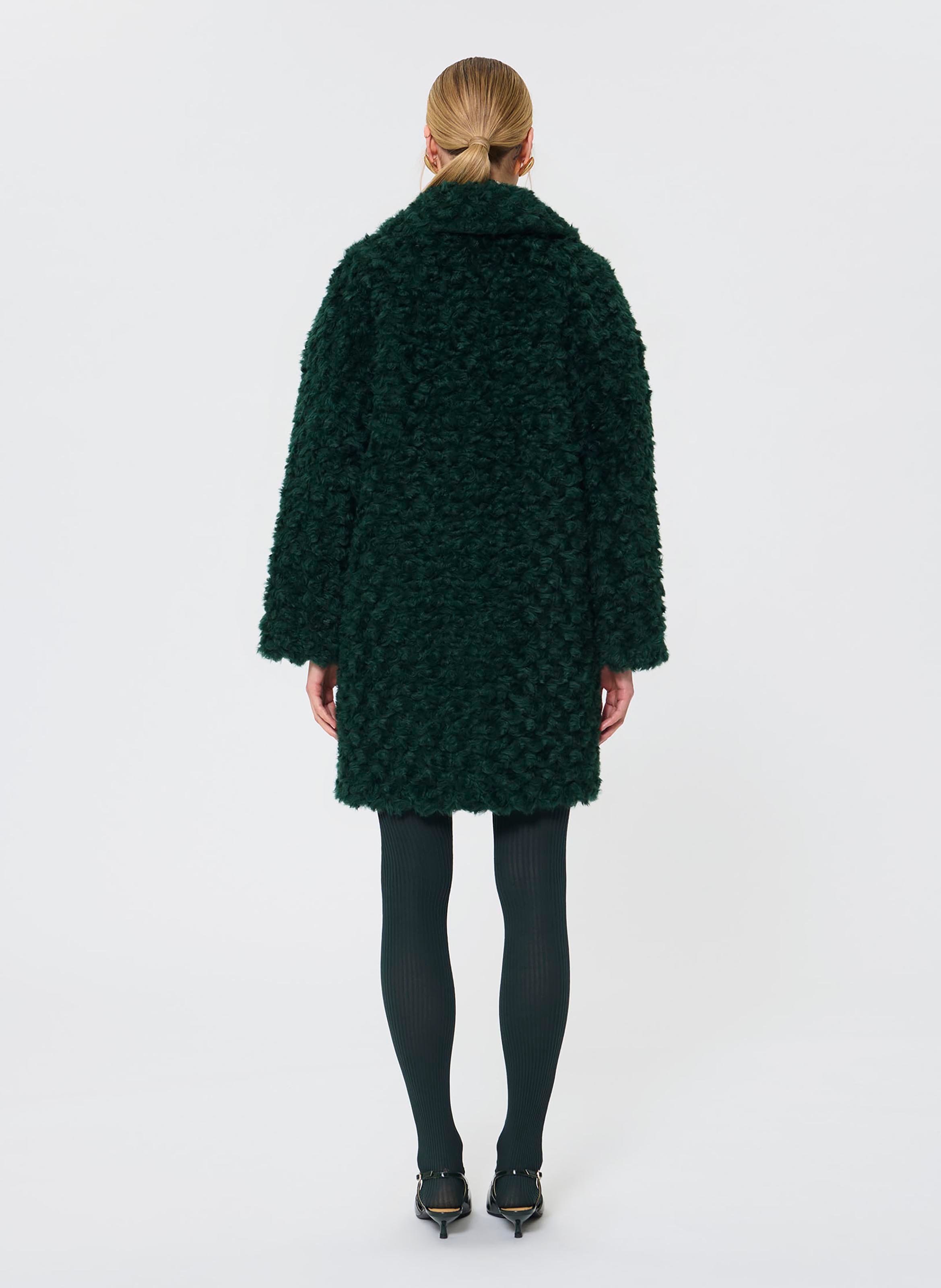 Manteau fausse fourrure mael TARA JARMON Vert