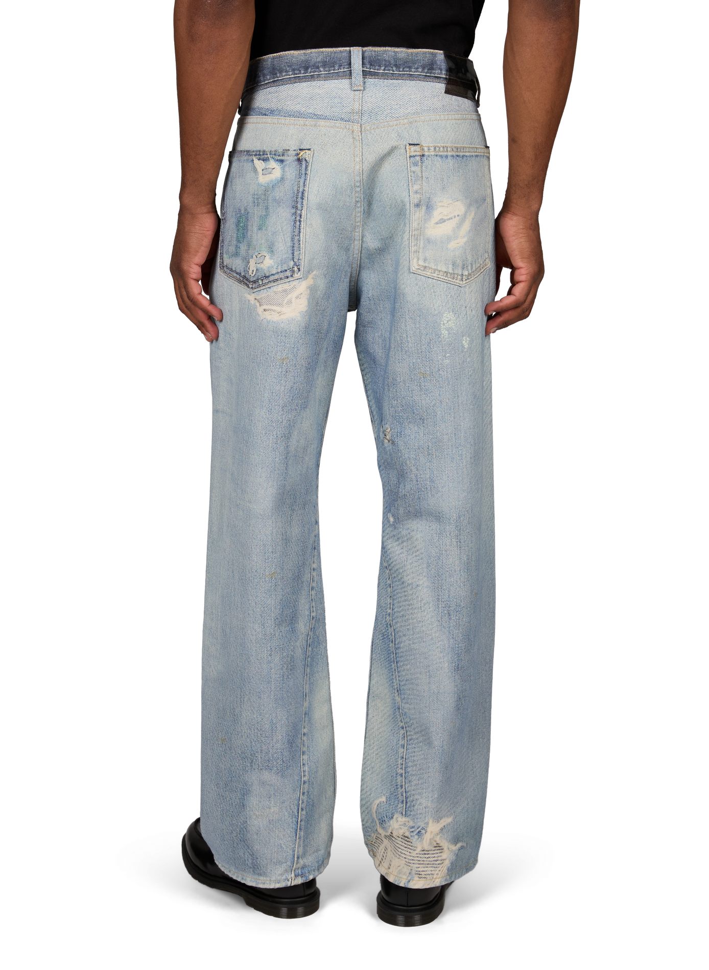 Rechte jeans Third Cut van katoen. OUR LEGACY Blauw