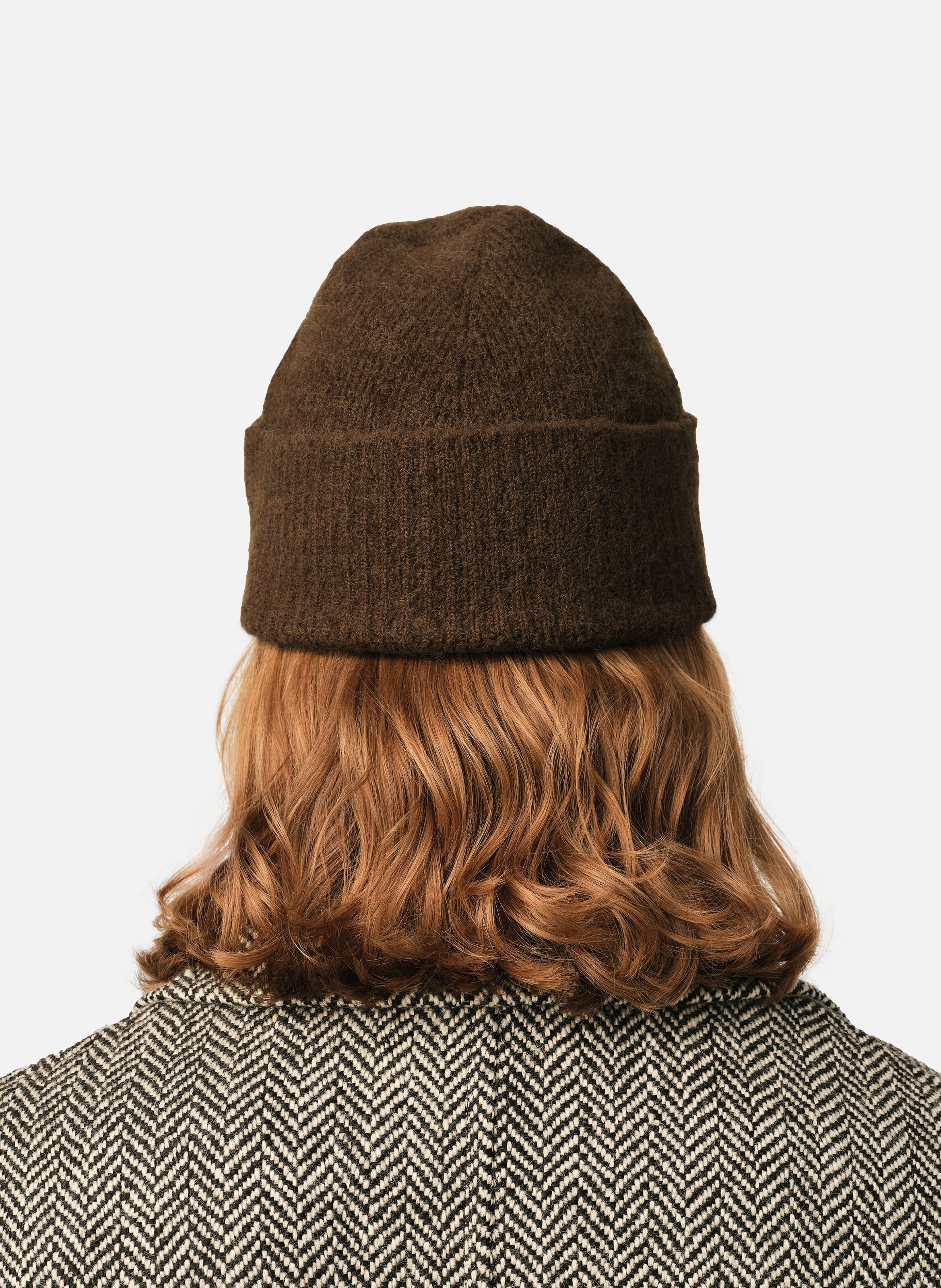 Bonnet unisexe en alpaga ami de coeur AMI PARIS Marron