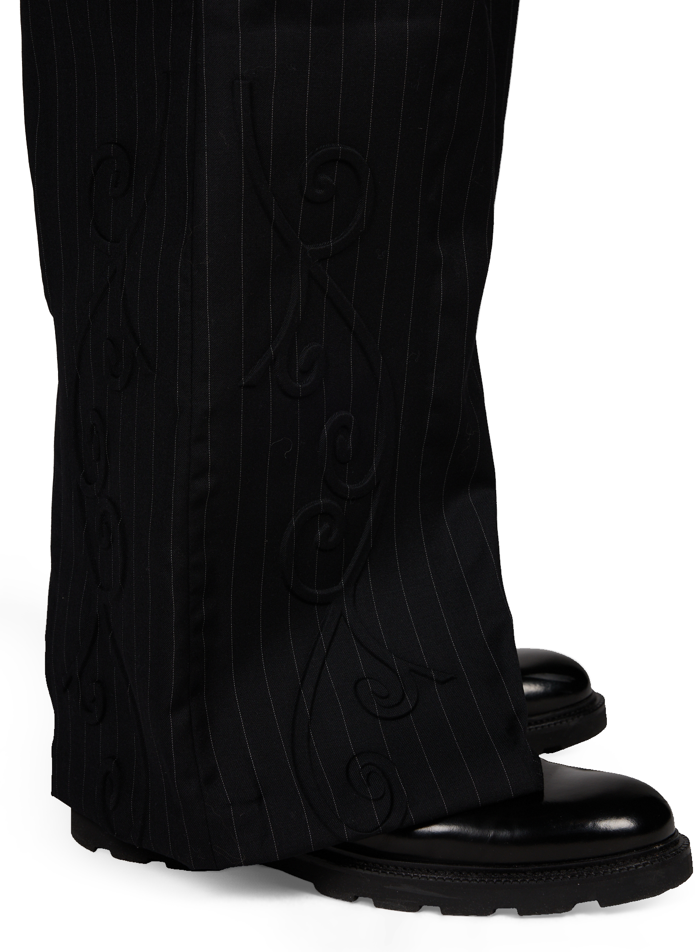 Decisiones wool trousers with pleated details CAMPILLO Black