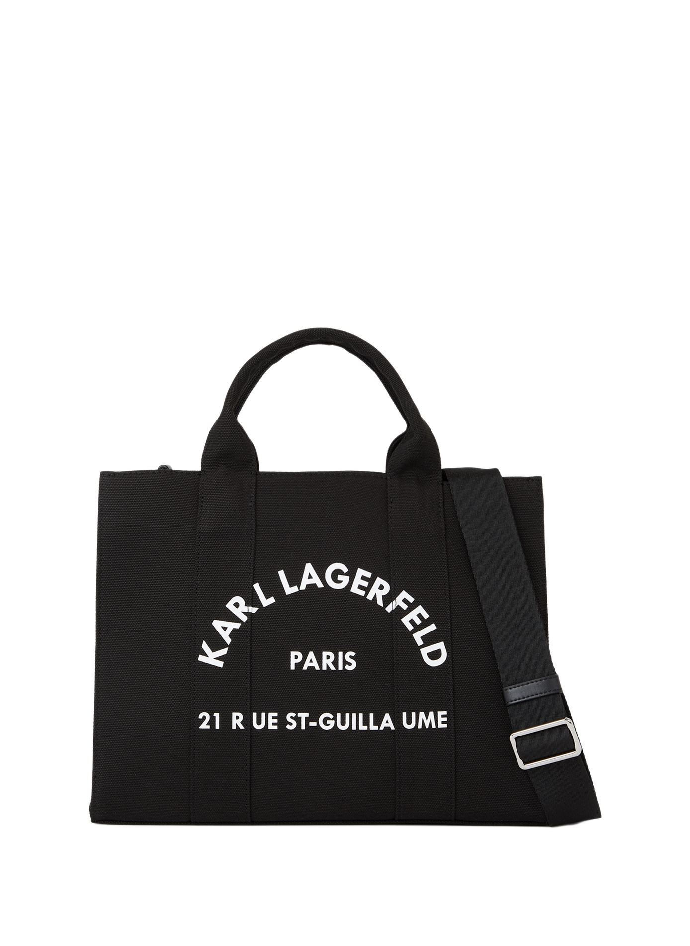 Cotton tote bag KARL LAGERFELD Black