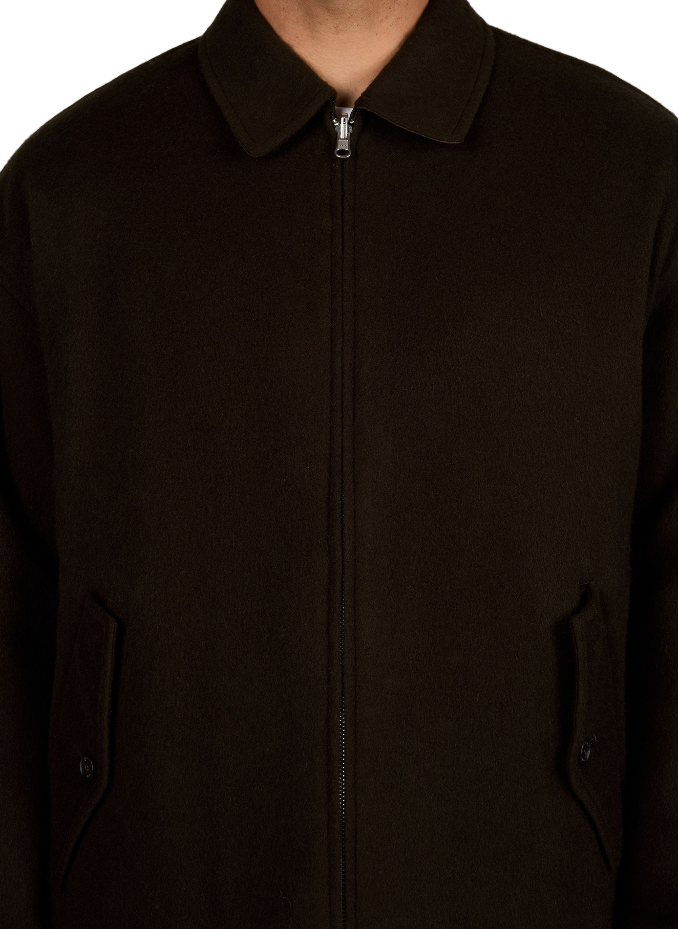 Relaxed-fit wool jacket with a classic collar COMME DES GARCONS HOMME Brown