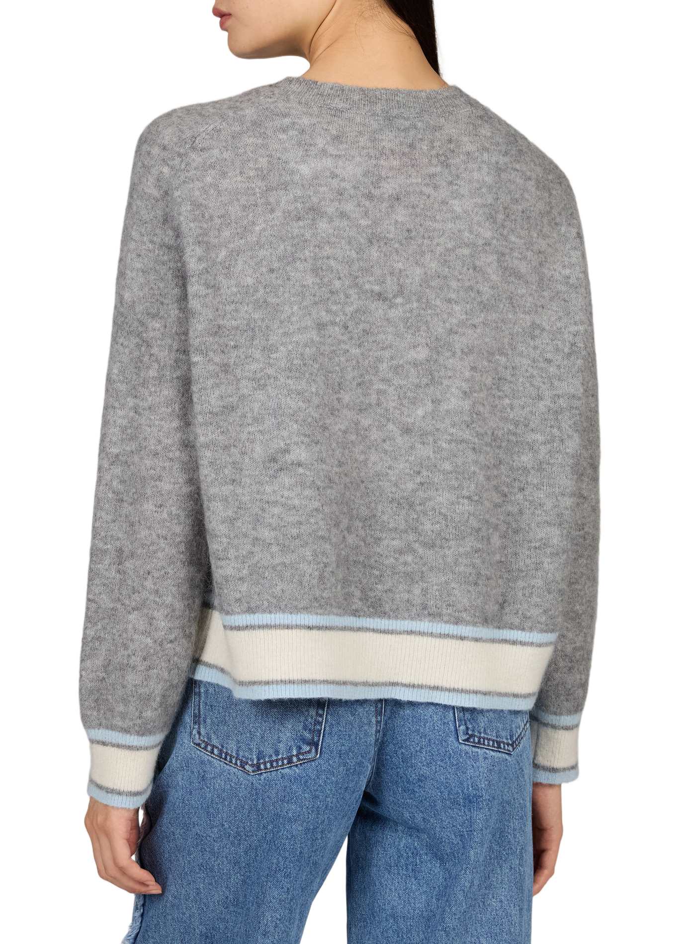 Oversize-Pullover MARIELLE aus Wollmischung LAURE+MAX Grau