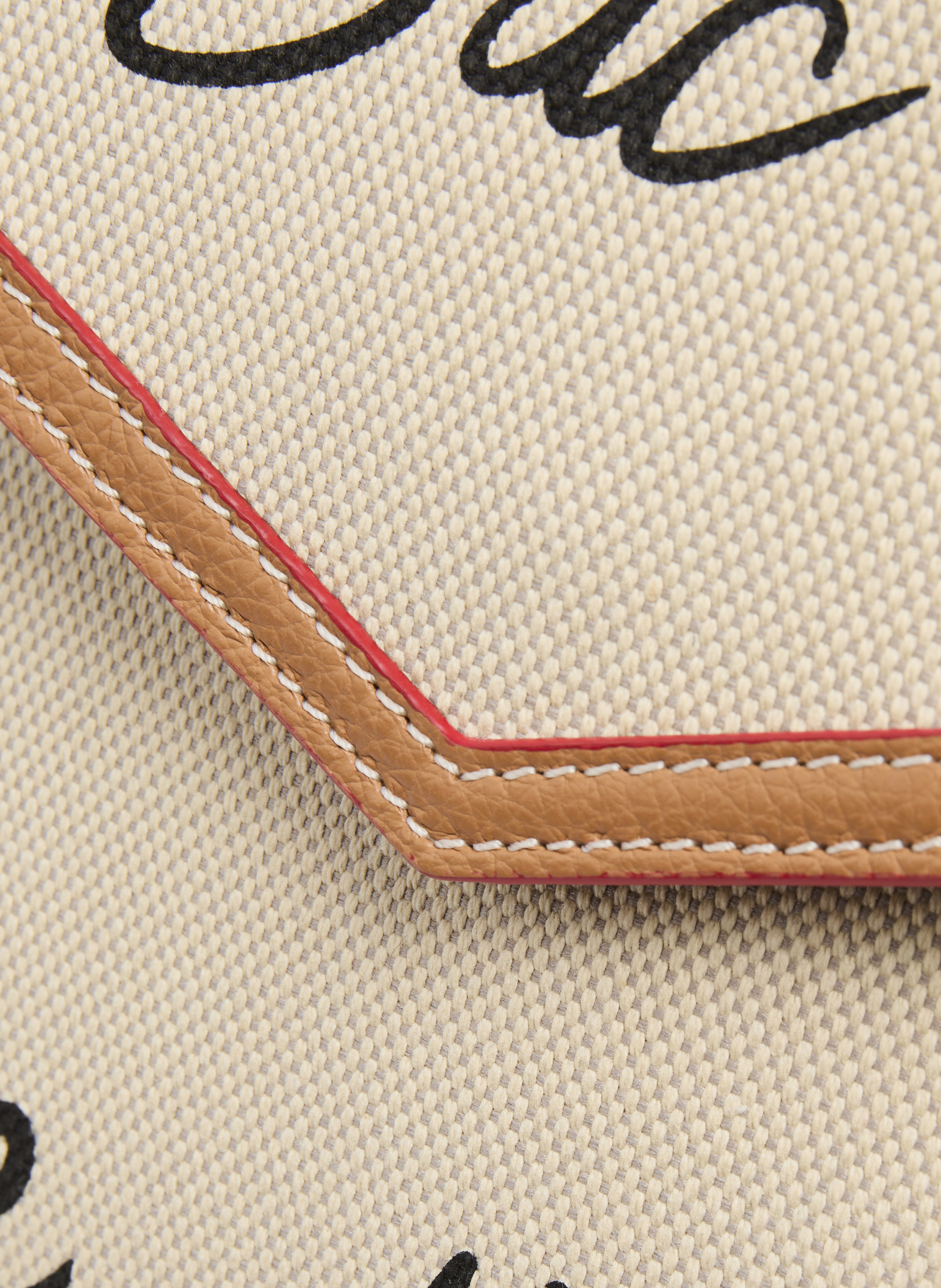Shopper bag capsule 150 jaar in canvas en rundleer LANCEL Veelkleurig