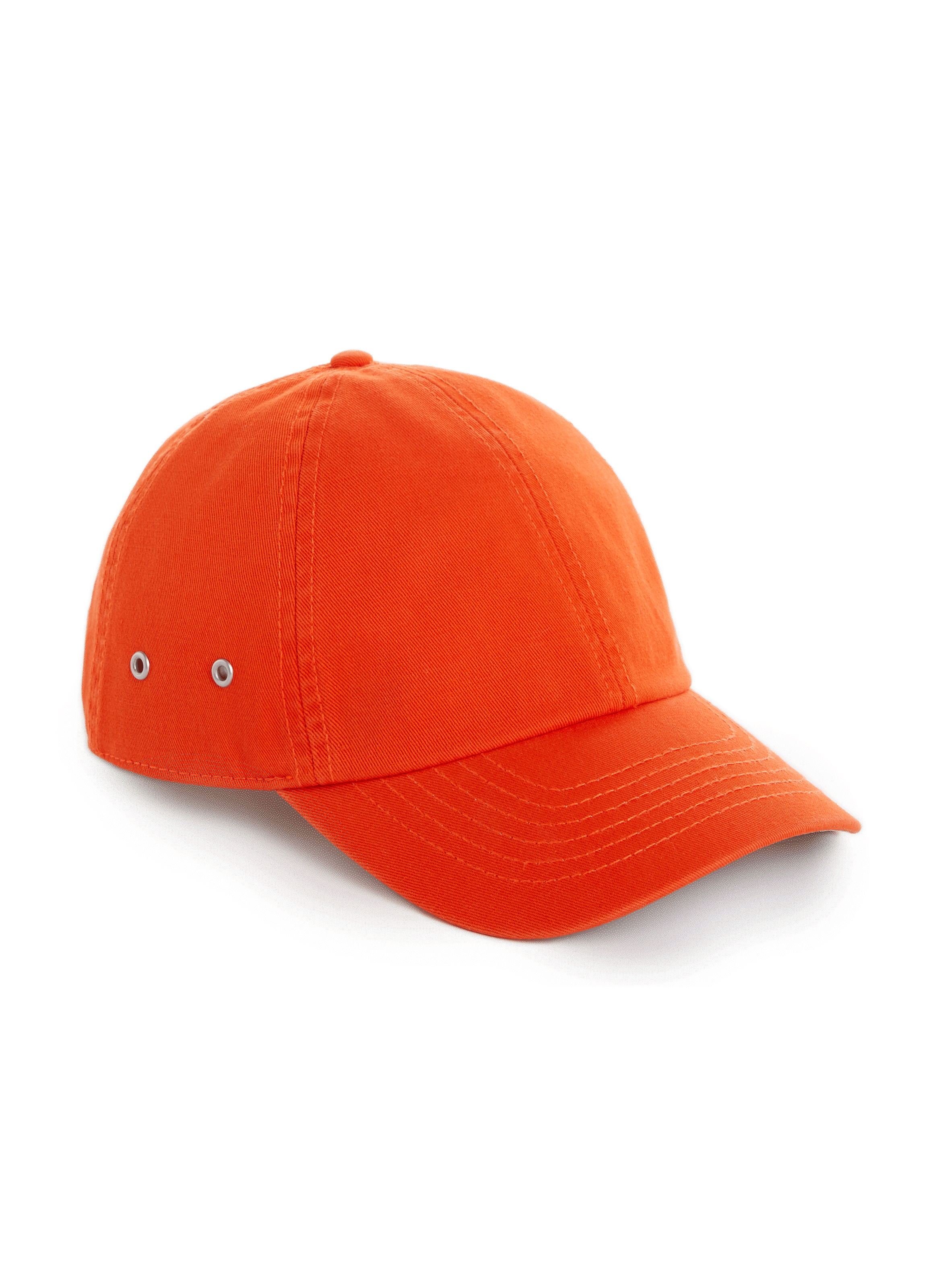 Cotton canvas baseball cap SAISON 1865 Orange