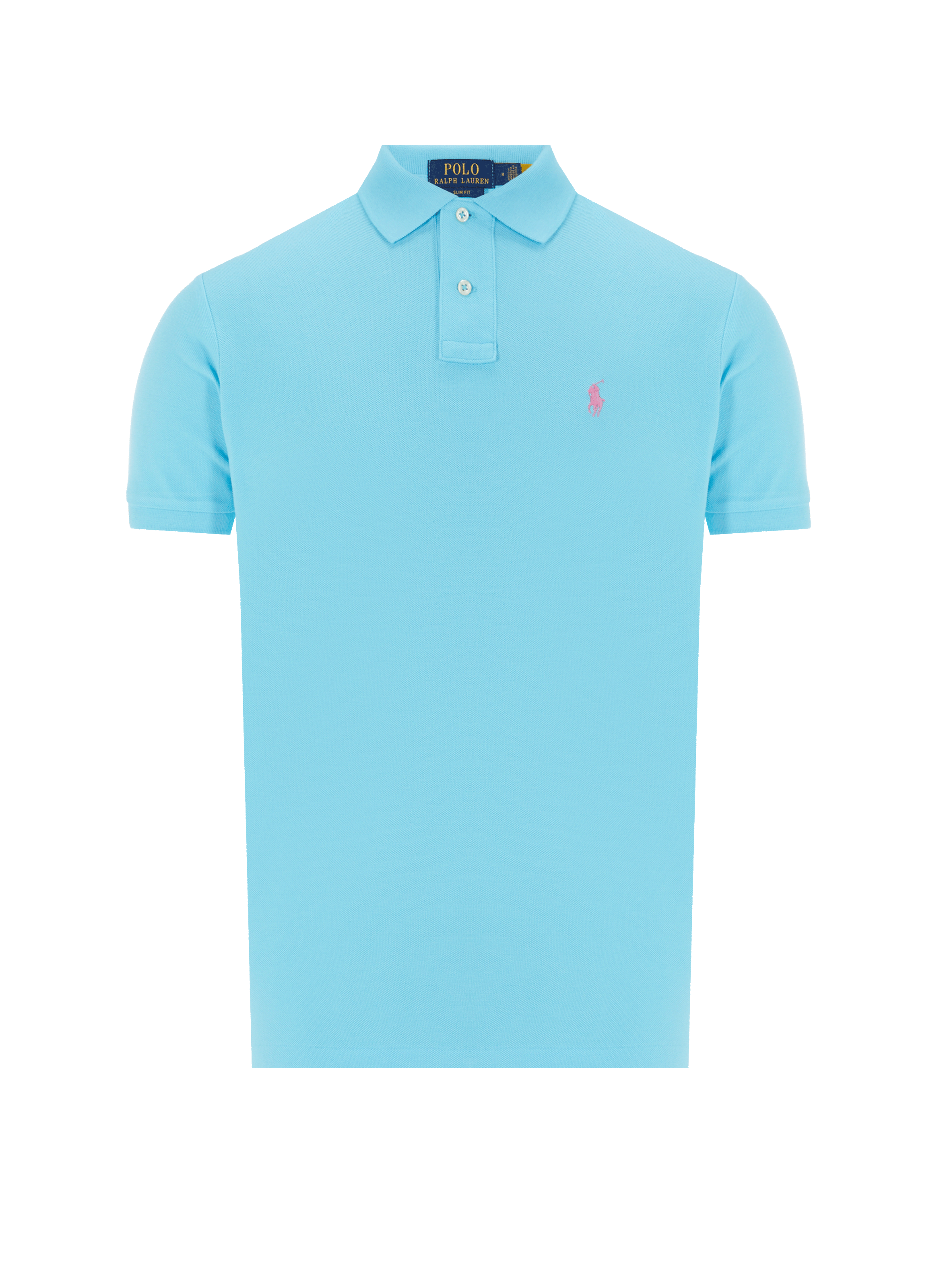 Polo droit en piqué de coton