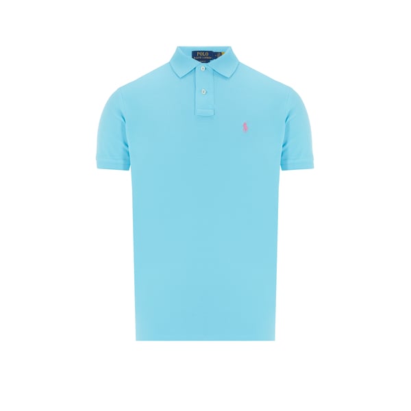 Polo droit en piqué de coton