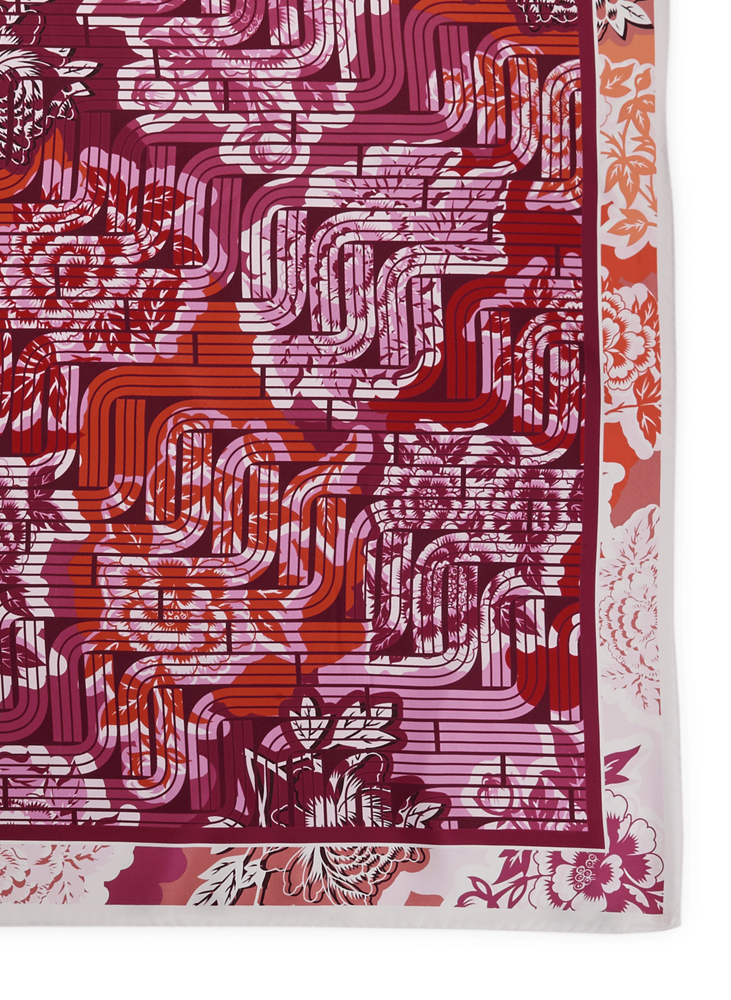Foulard à imprimé en soie