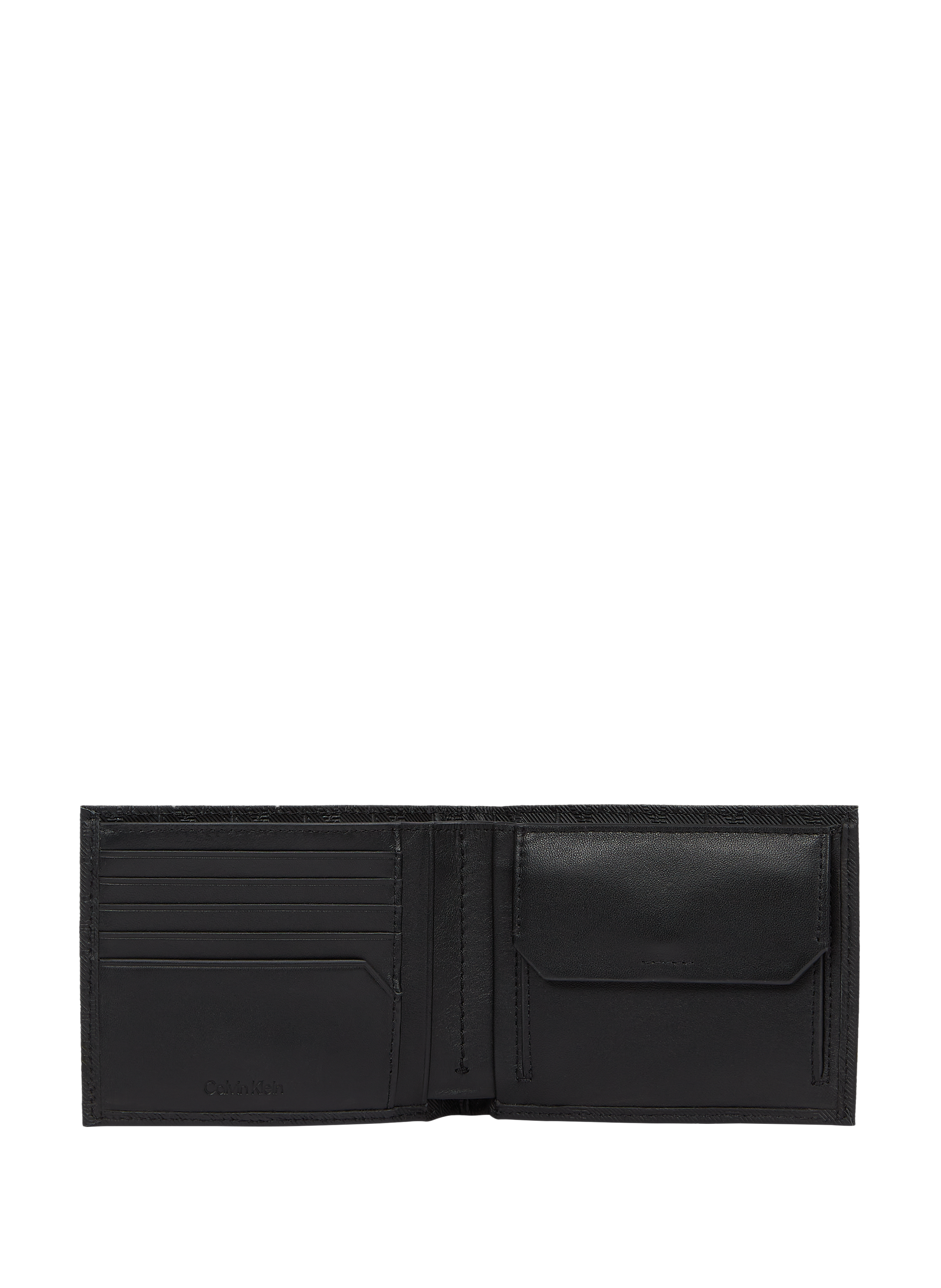 Portefeuille en cuir CALVIN KLEIN Noir