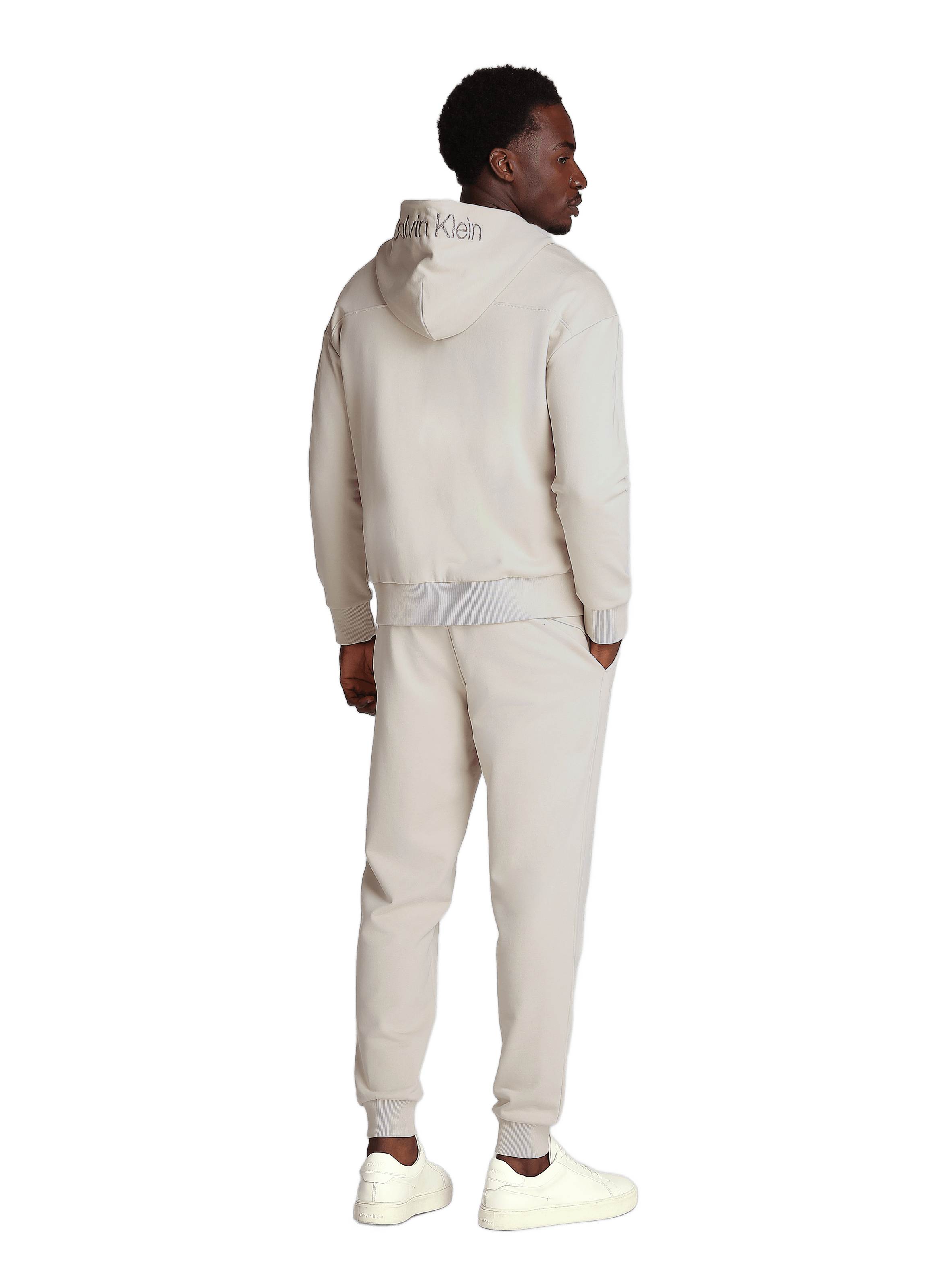 Hoodie en coton  CALVIN KLEIN Beige