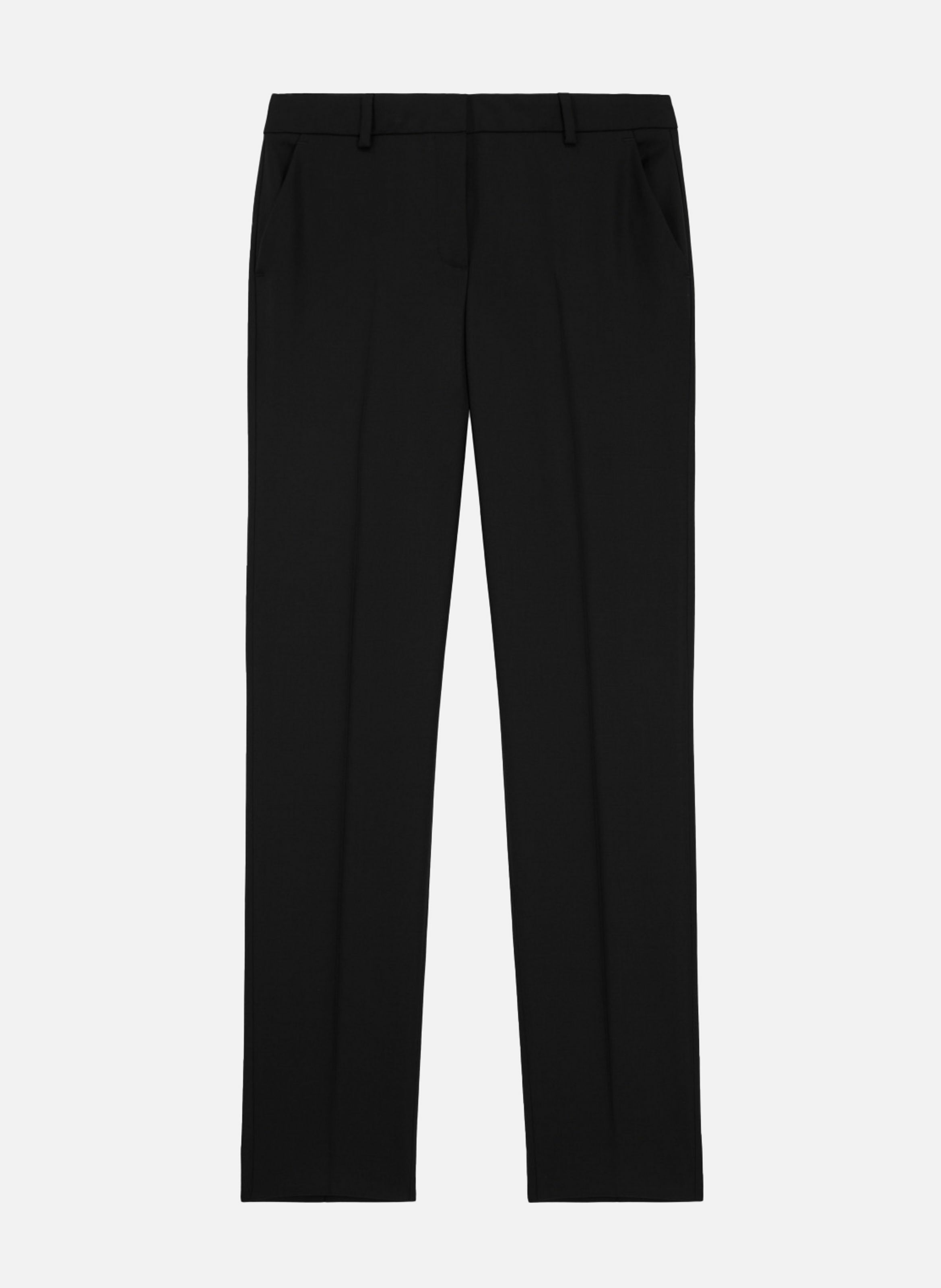 Pantalon tailleur en laine coupe ajustée THE KOOPLES Noir
