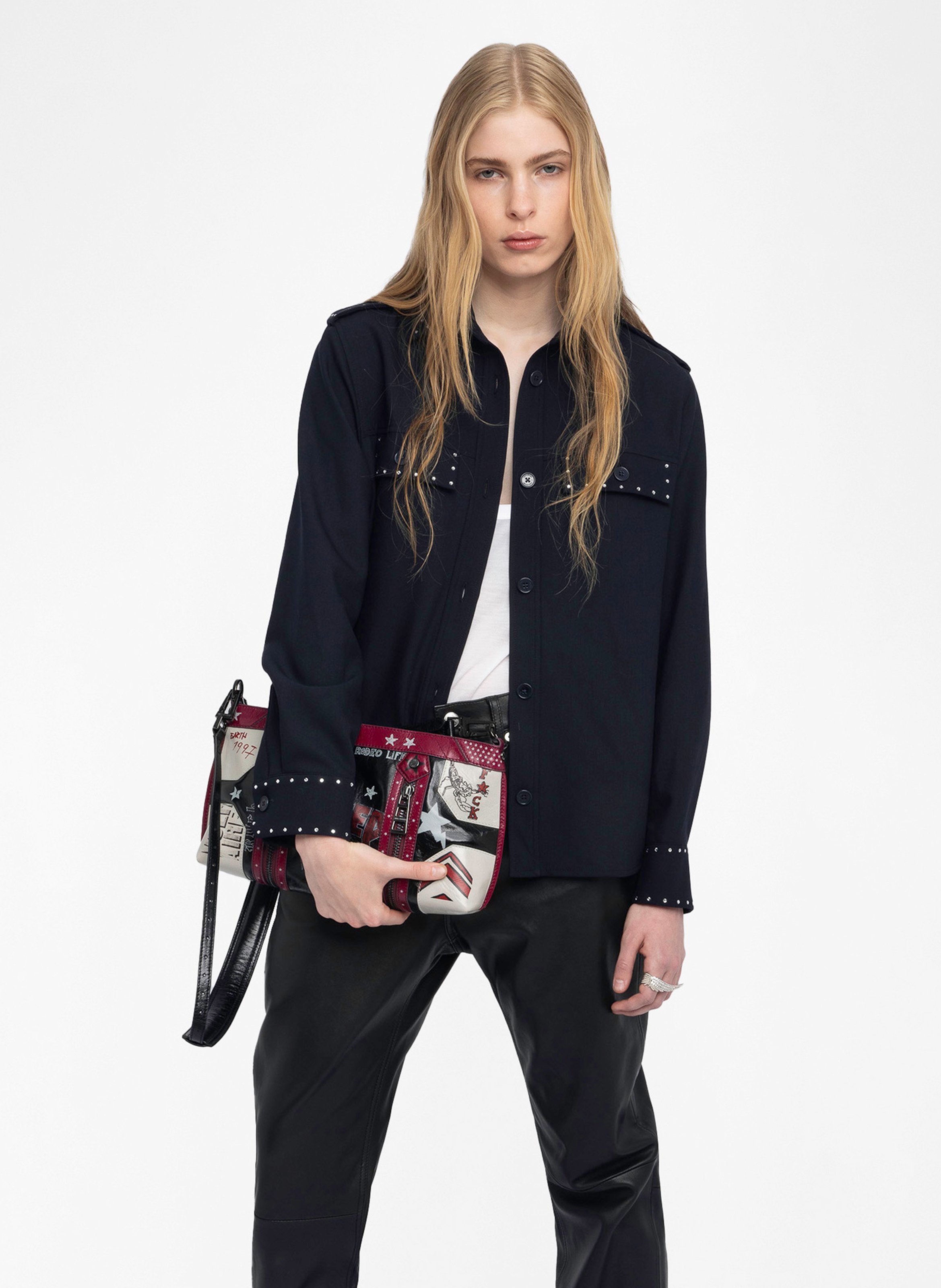 Surchemise droite à strass taskam ZADIG&VOLTAIRE Bleu