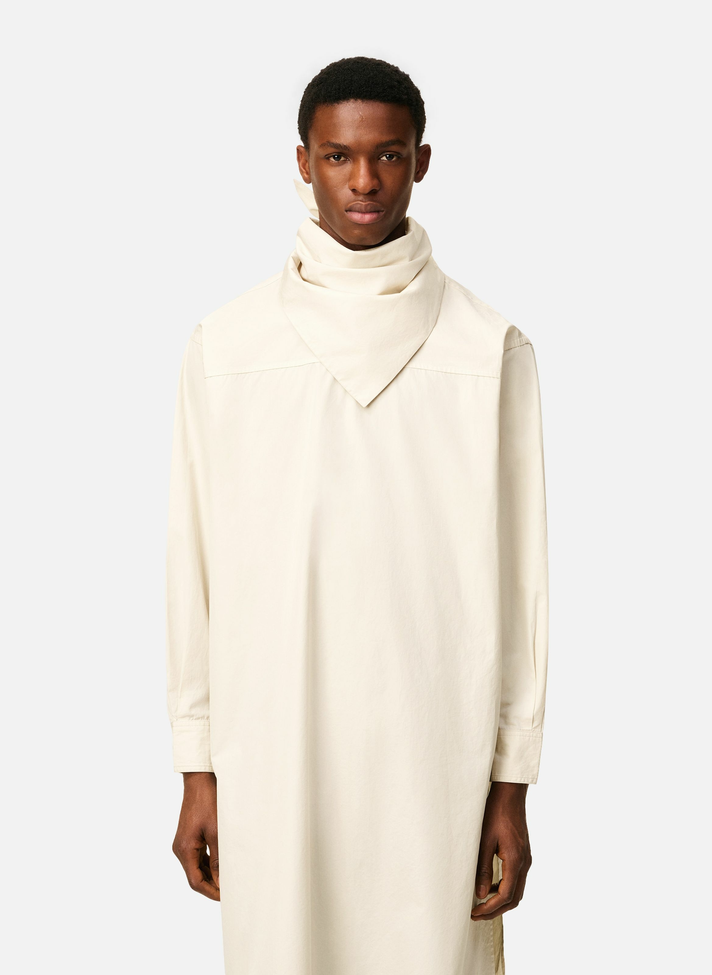 Robe midi bandana en coton unisexe AMI PARIS Blanc