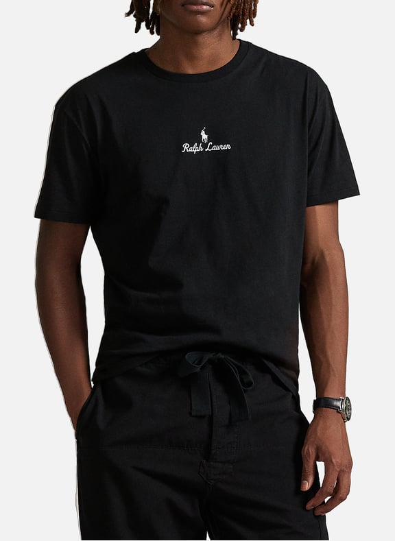 Classic Cotton T-Shirt Black by POLO RALPH LAUREN POLO RALPH LAUREN Classic Cotton T-Shirt Black