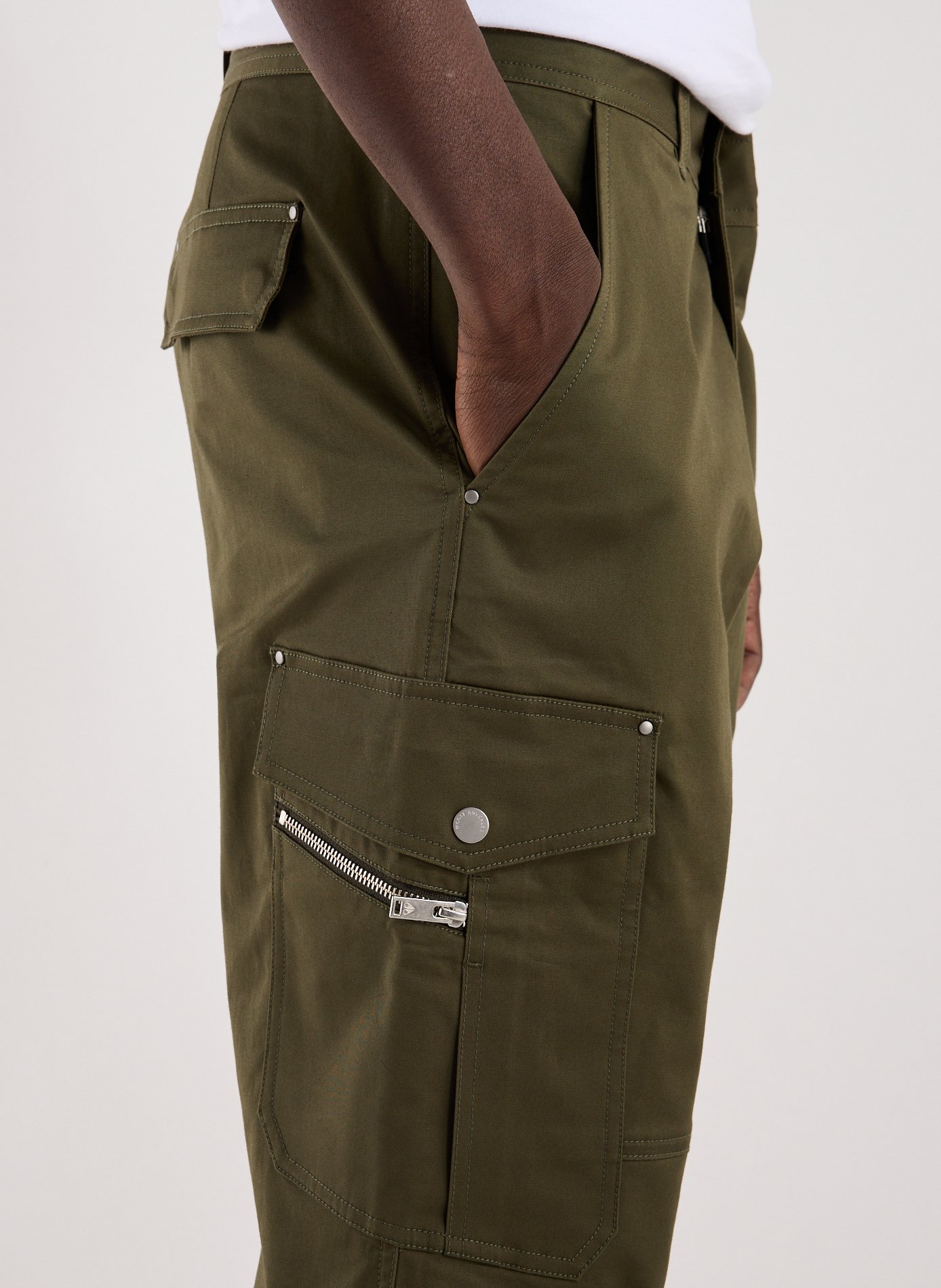 Cotton blend cargo pants MOOSE KNUCKLES Green