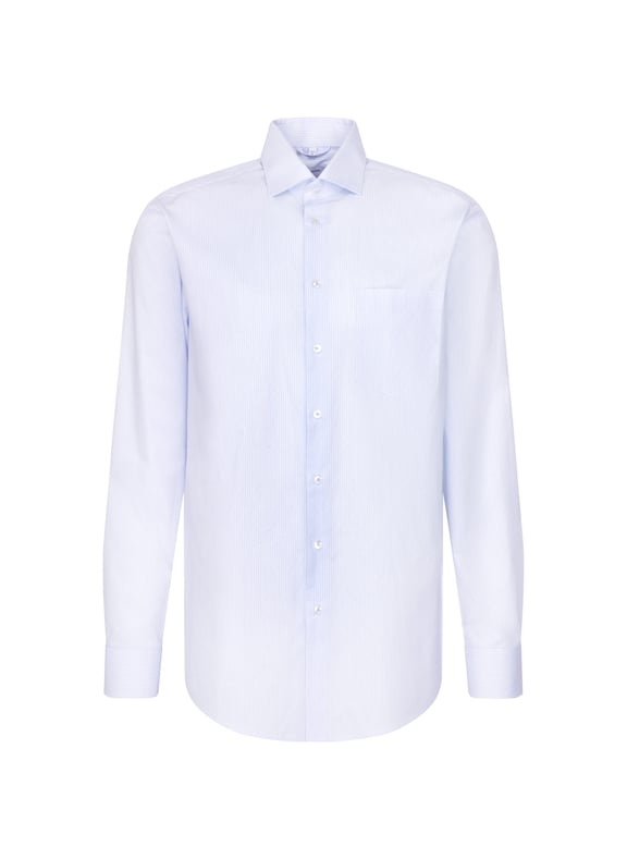 Cotton patterned shirt Blue by SEIDENSTICKER SEIDENSTICKER Cotton patterned shirt Blue