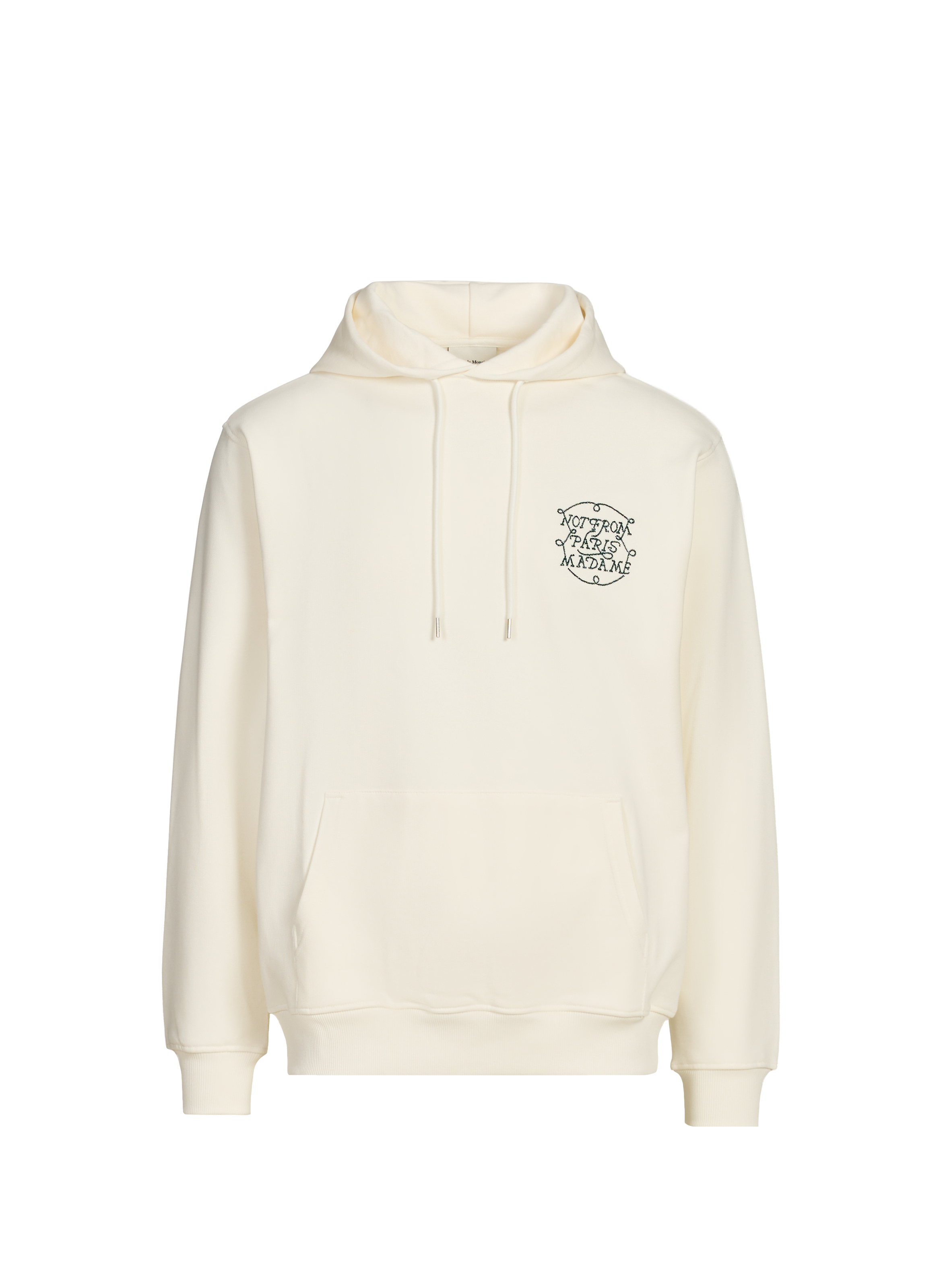 DROLE DE MONSIEUR Hoodie The Braided Slogan Beige
