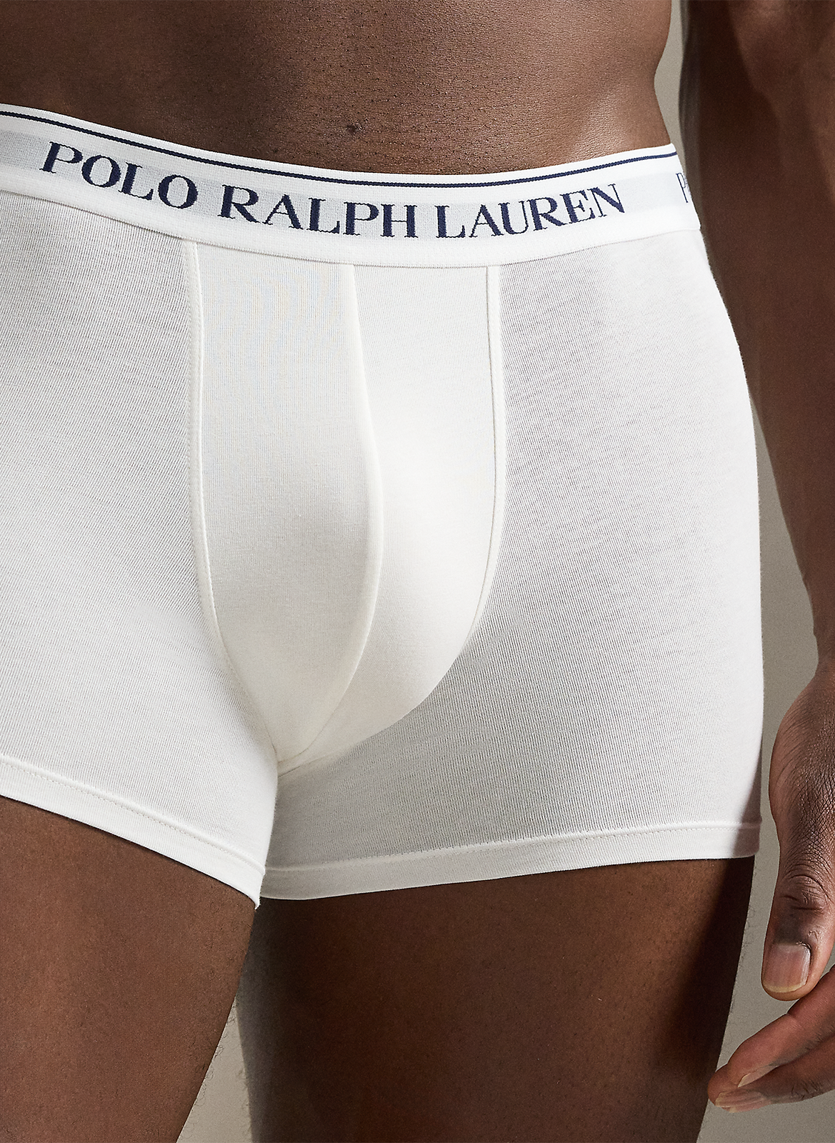 Lot de 3 caleçons en coton mélangé POLO RALPH LAUREN Blanc