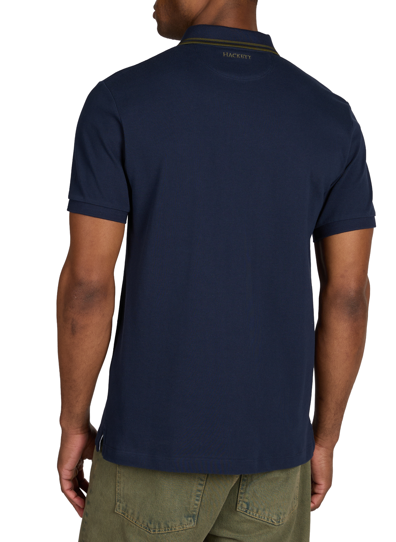 Polo à manches courtes en coton HACKETT Bleu