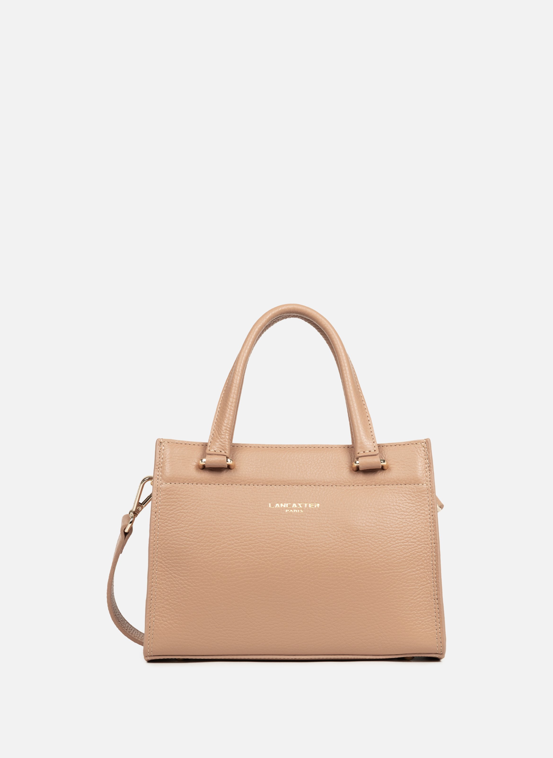 Small handbag - foulonné double LANCASTER Beige