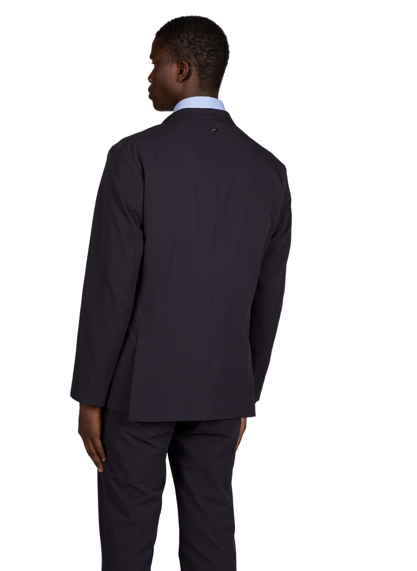 Tailored blazer with woven design HERNO Blue