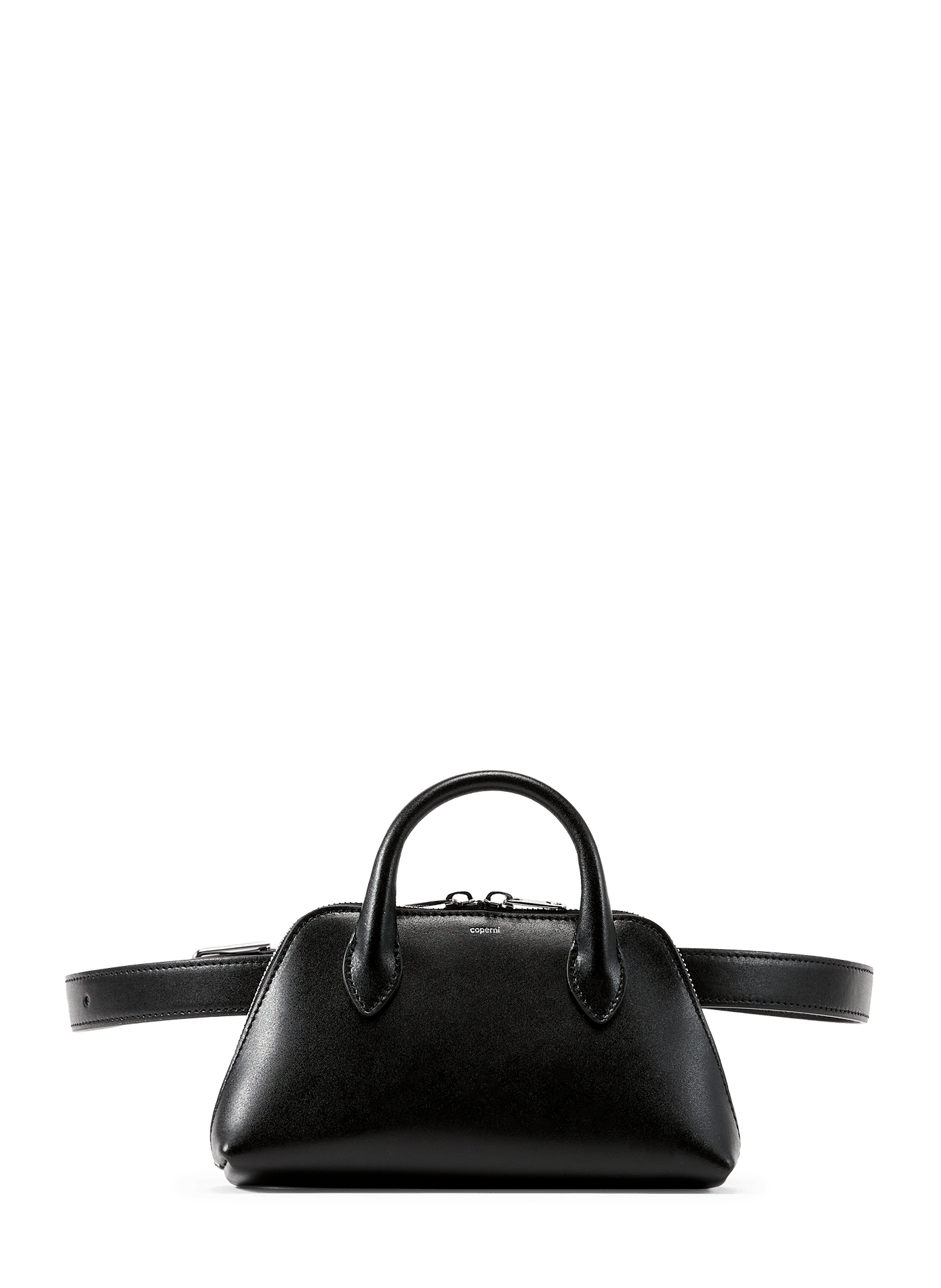 Sac à main Duffle en cuir de veau COPERNI Noir