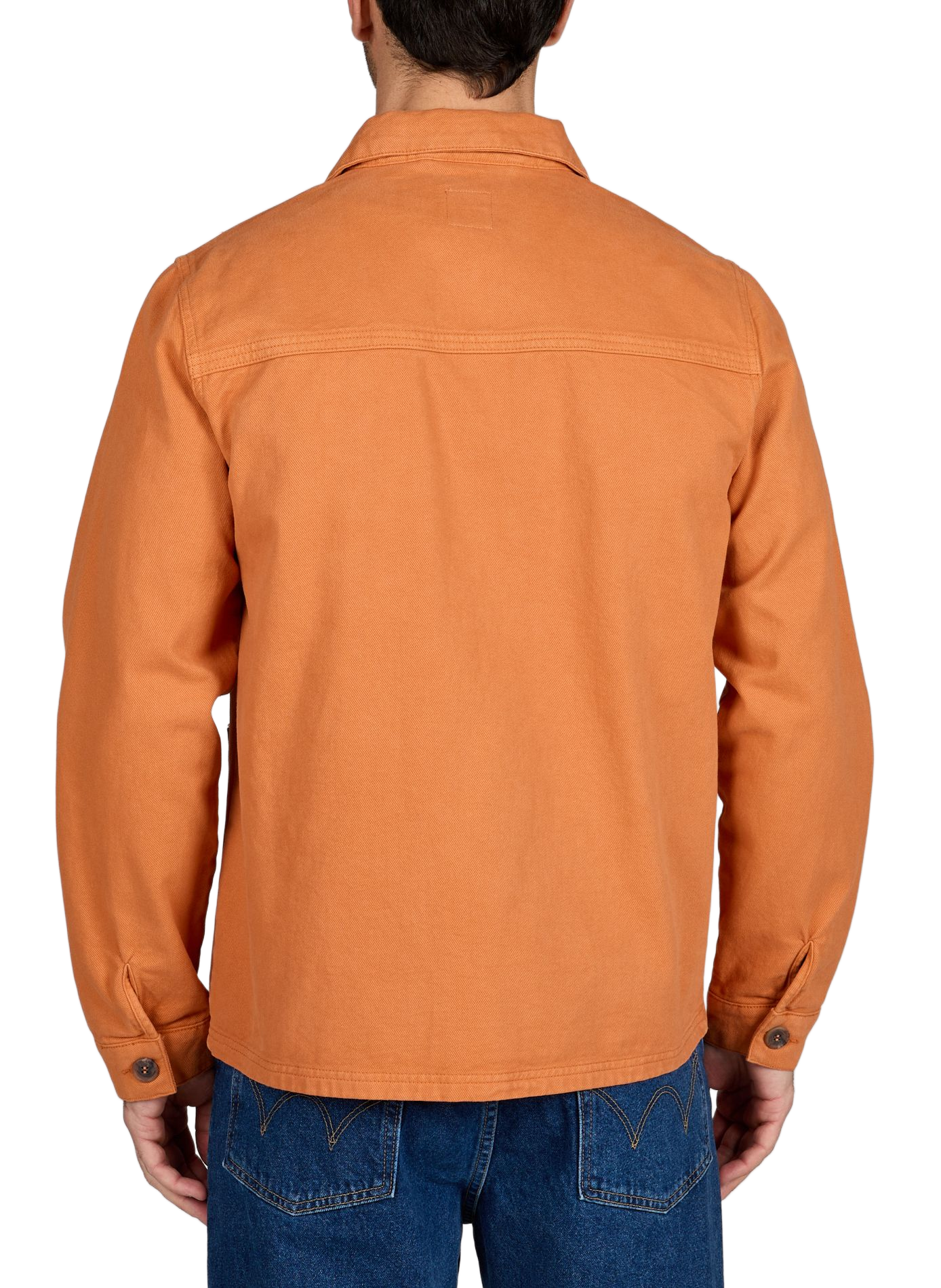 Solid buttoned straight jacket FAGUO Orange