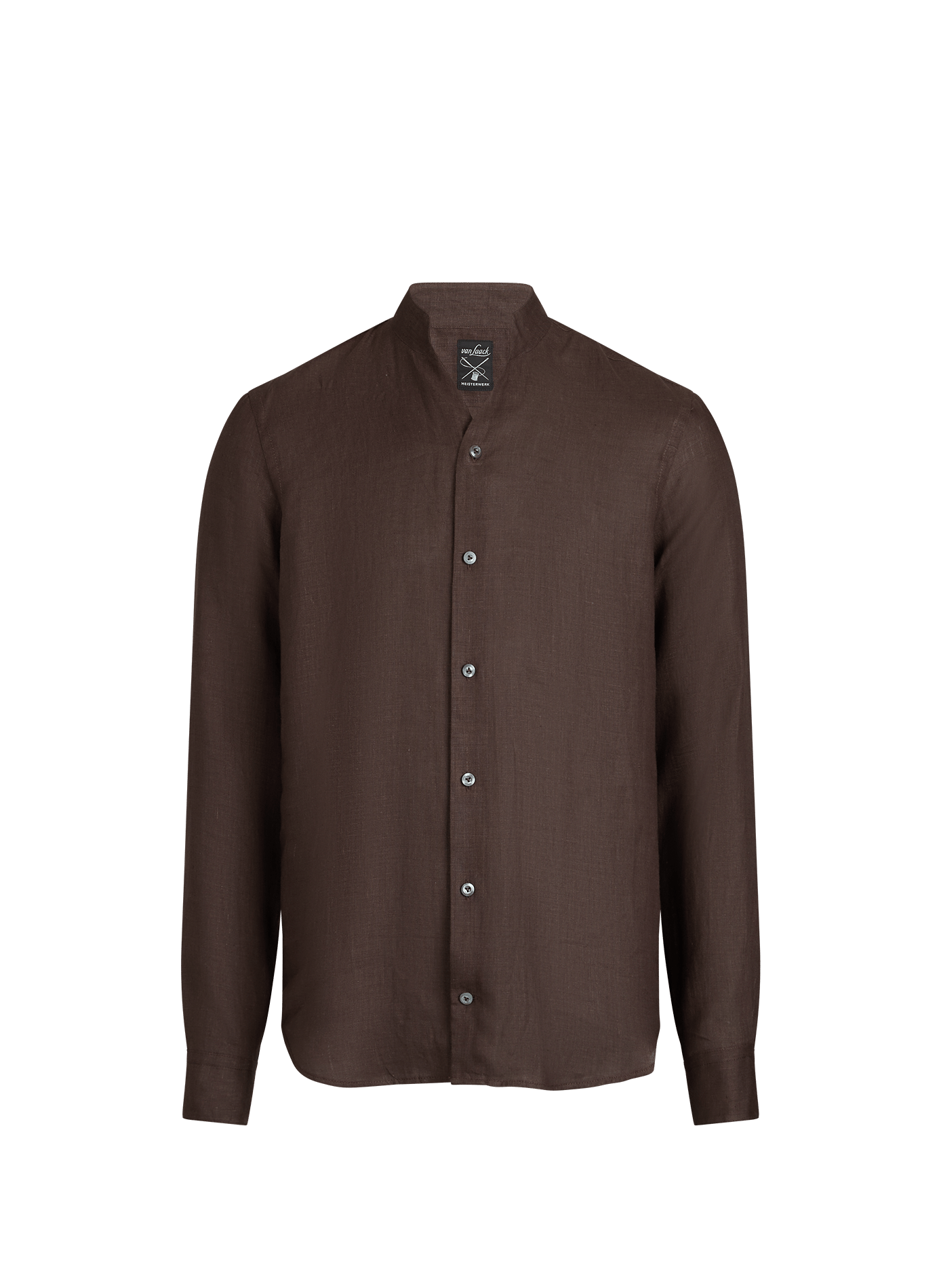 Chemise droite en lin  Vl rudo k  dark espresso