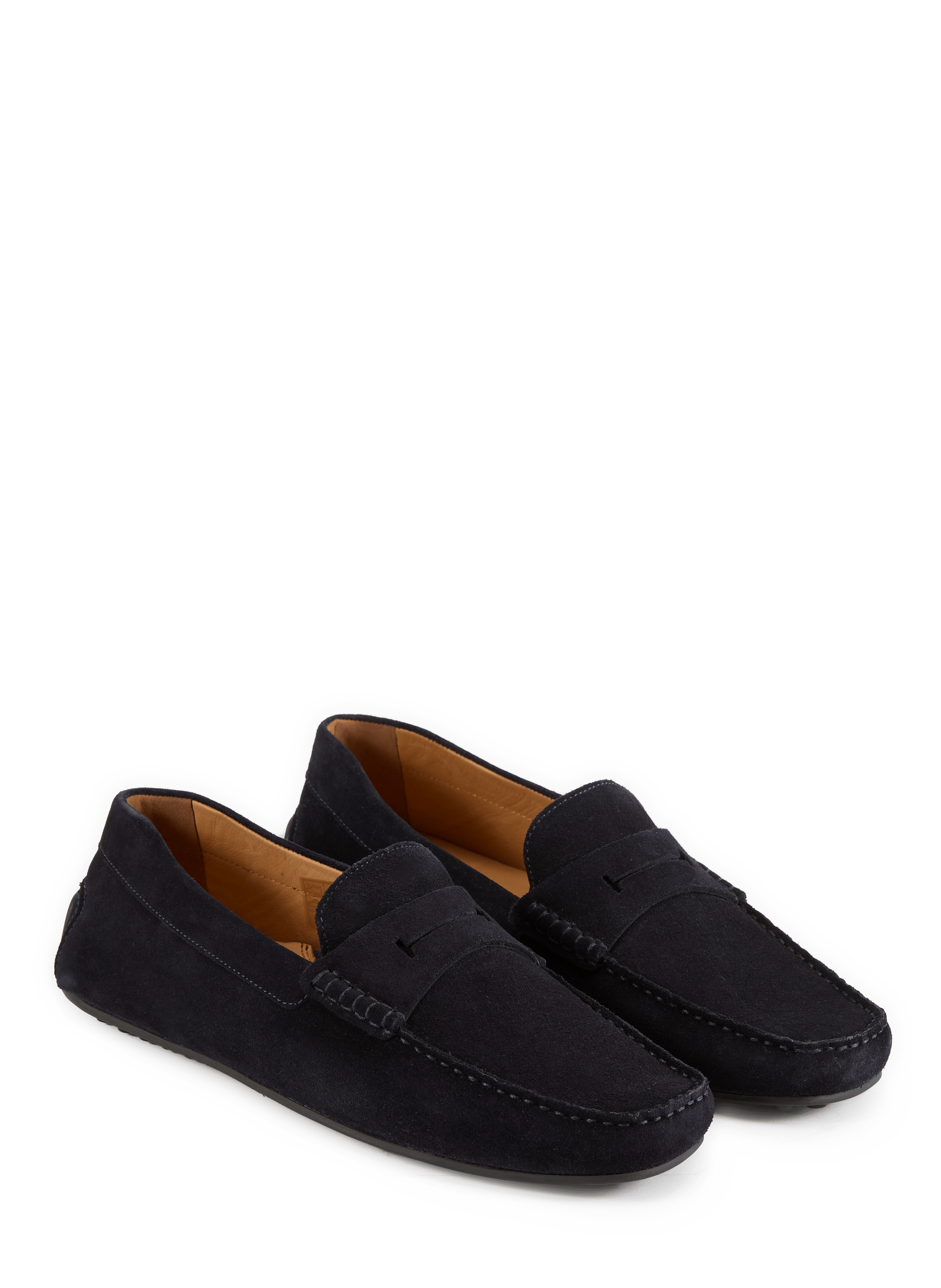Mocassins en cuir daim HACKETT Bleu