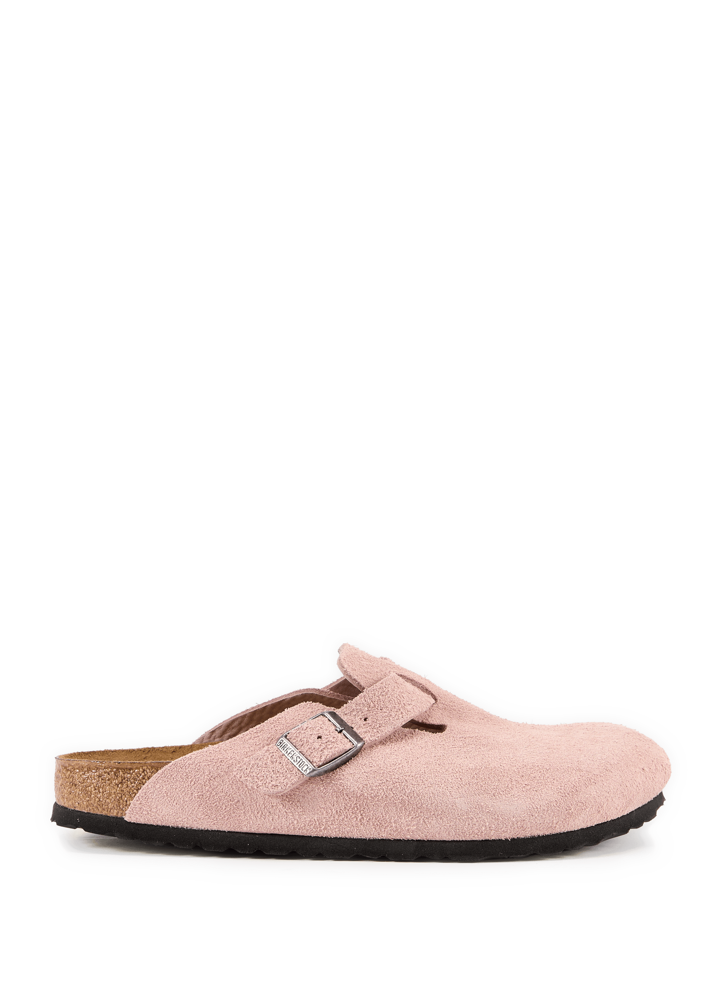 Platte muiltjes van suèdeleer in Boston BIRKENSTOCK Roze