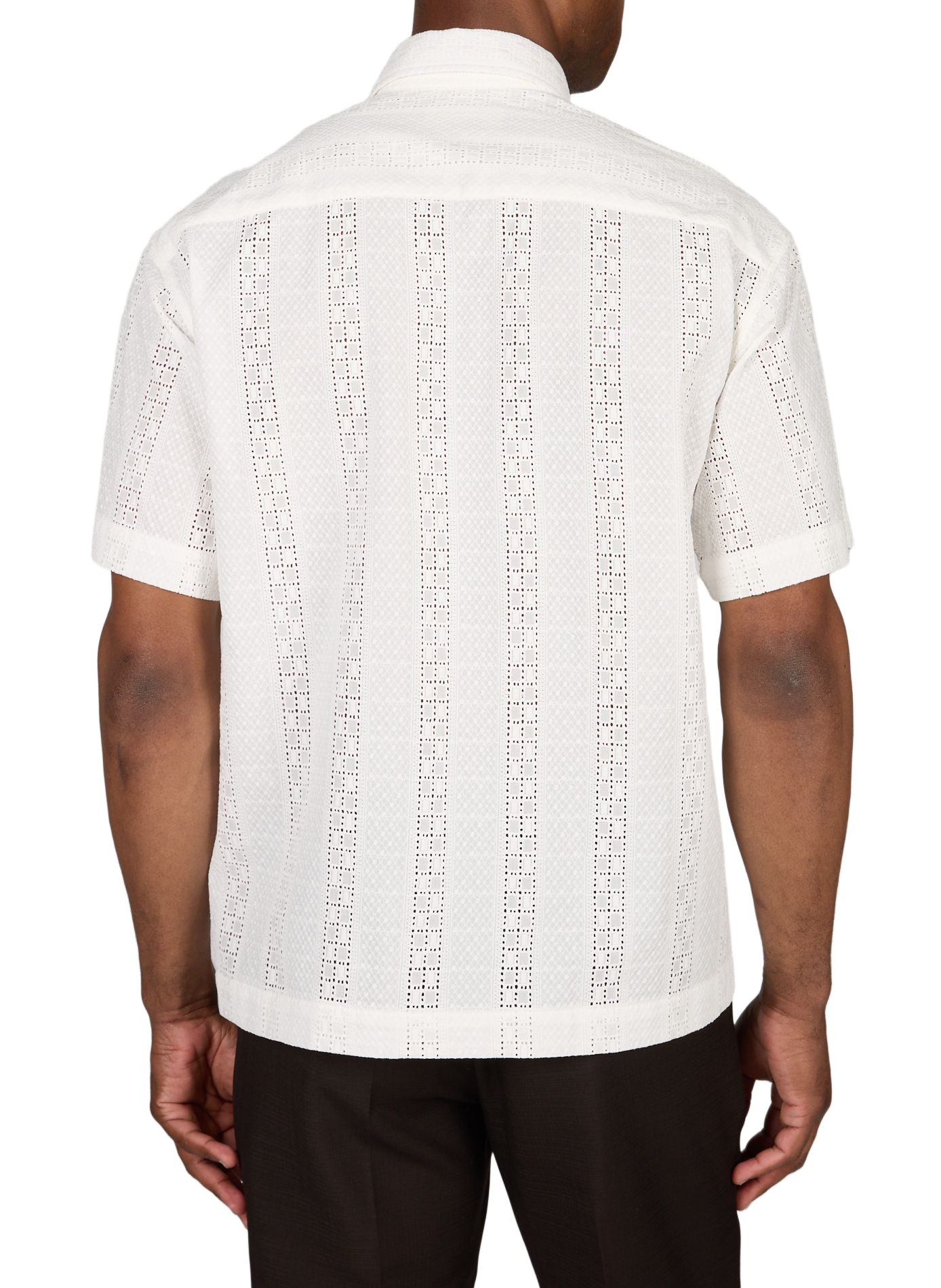 Chemise Hint à manches courtes en coton SAISON 1865 Beige