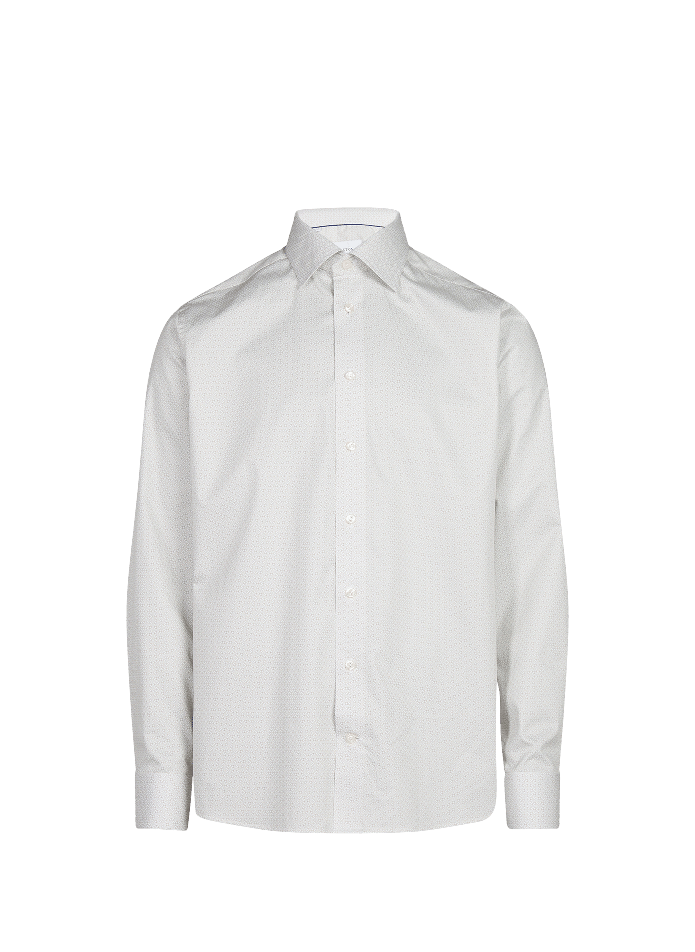Overhemd met slim fit en motief van katoen ETON Beige