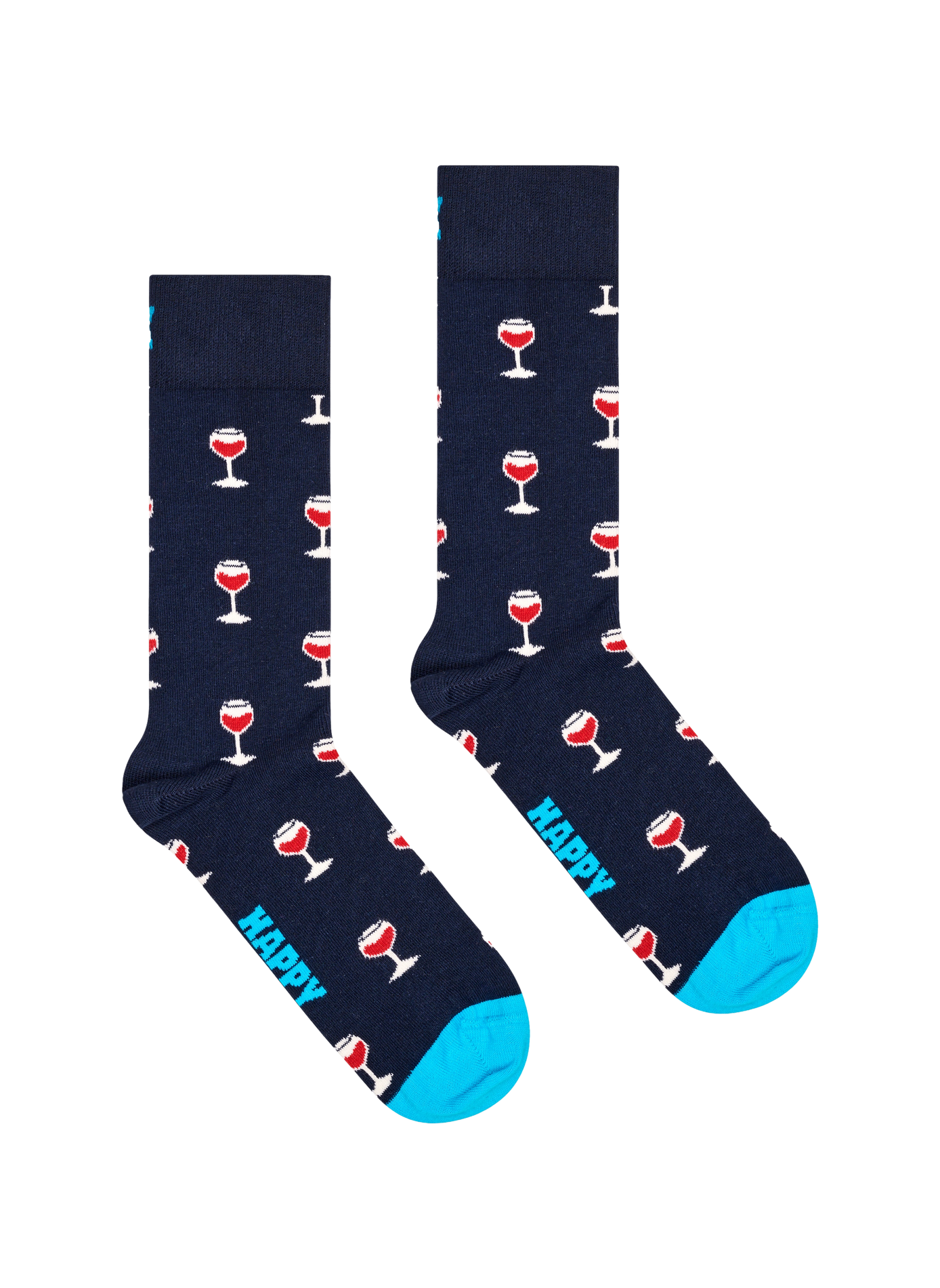 Calcetines con estampado de copa de vino en algodón mezclado HAPPY SOCKS Multicolor