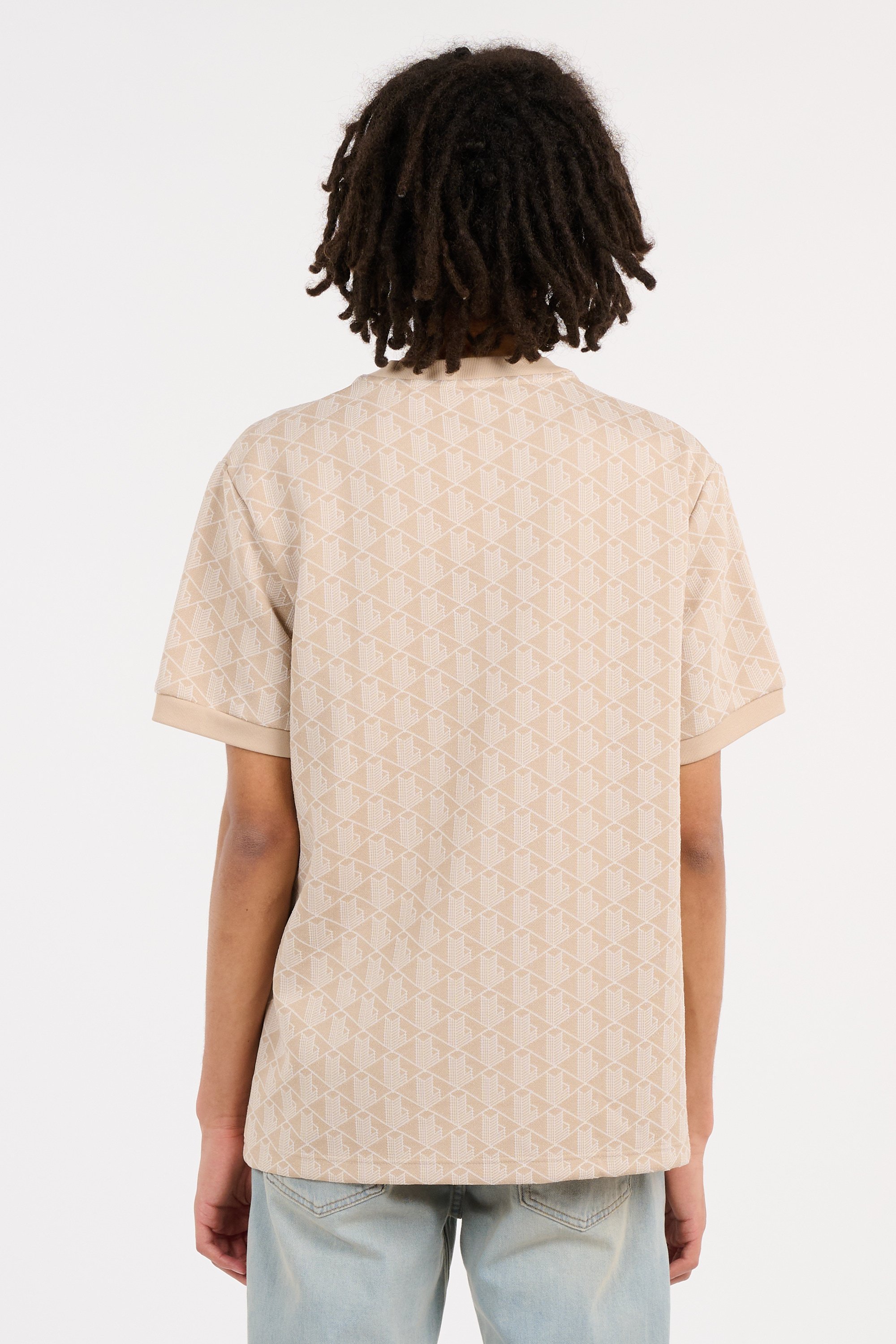 T-shirt tee-shirt LACOSTE Beige