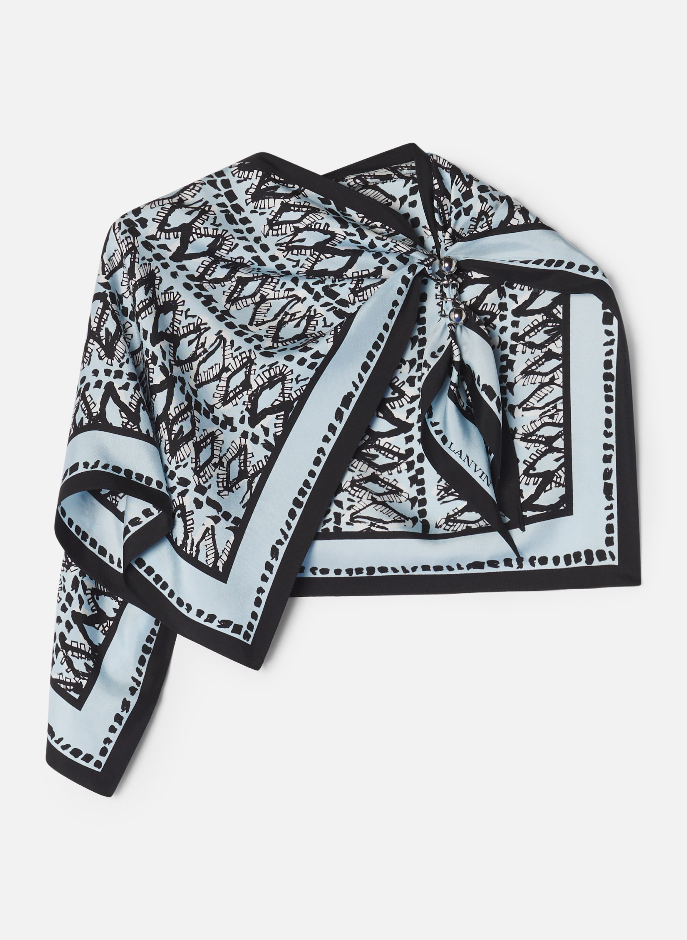 Top bijou motif diamant peint LANVIN Bleu