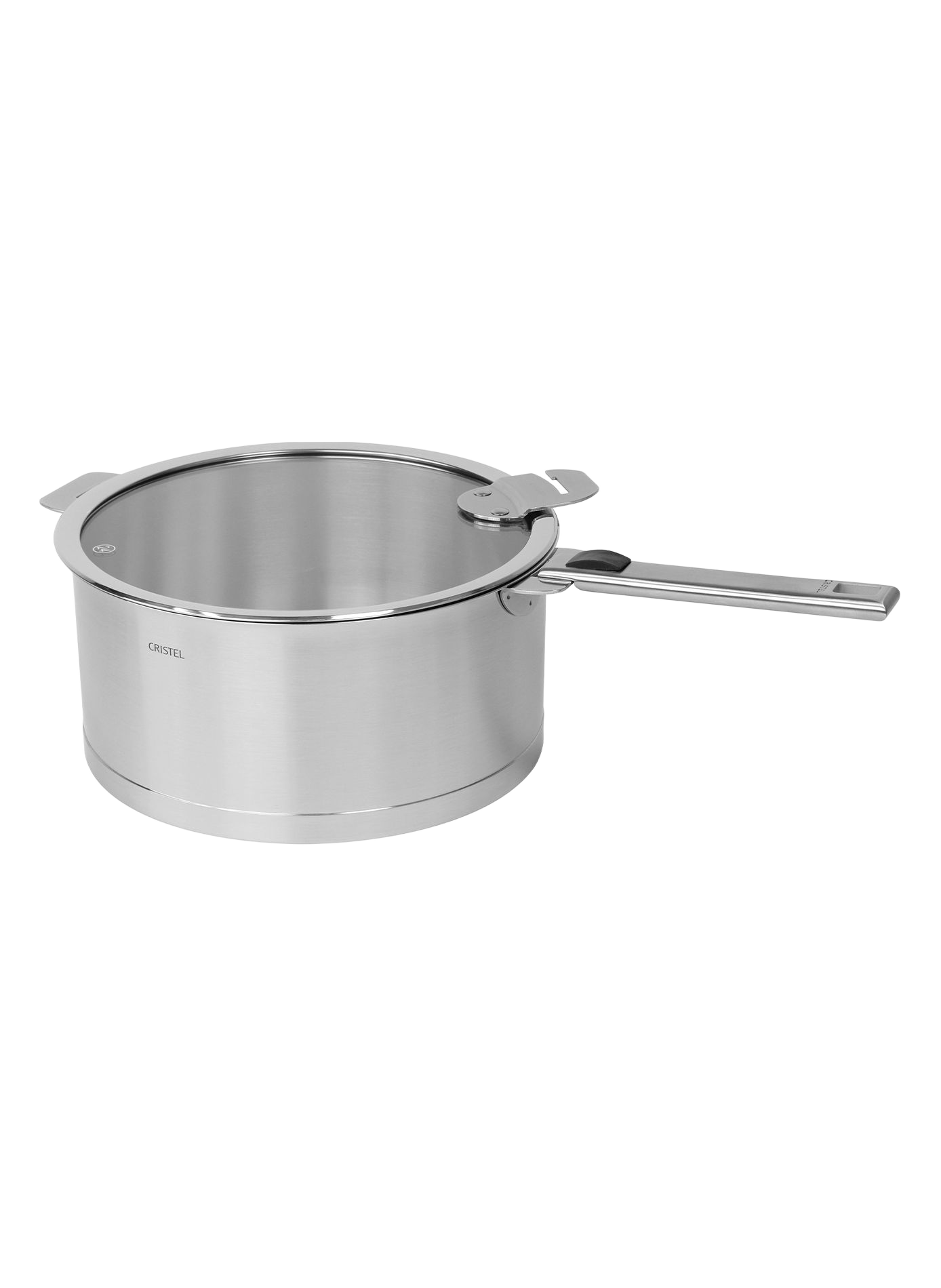 Faitout à poignée amovible Strate en inox CRISTEL Gris