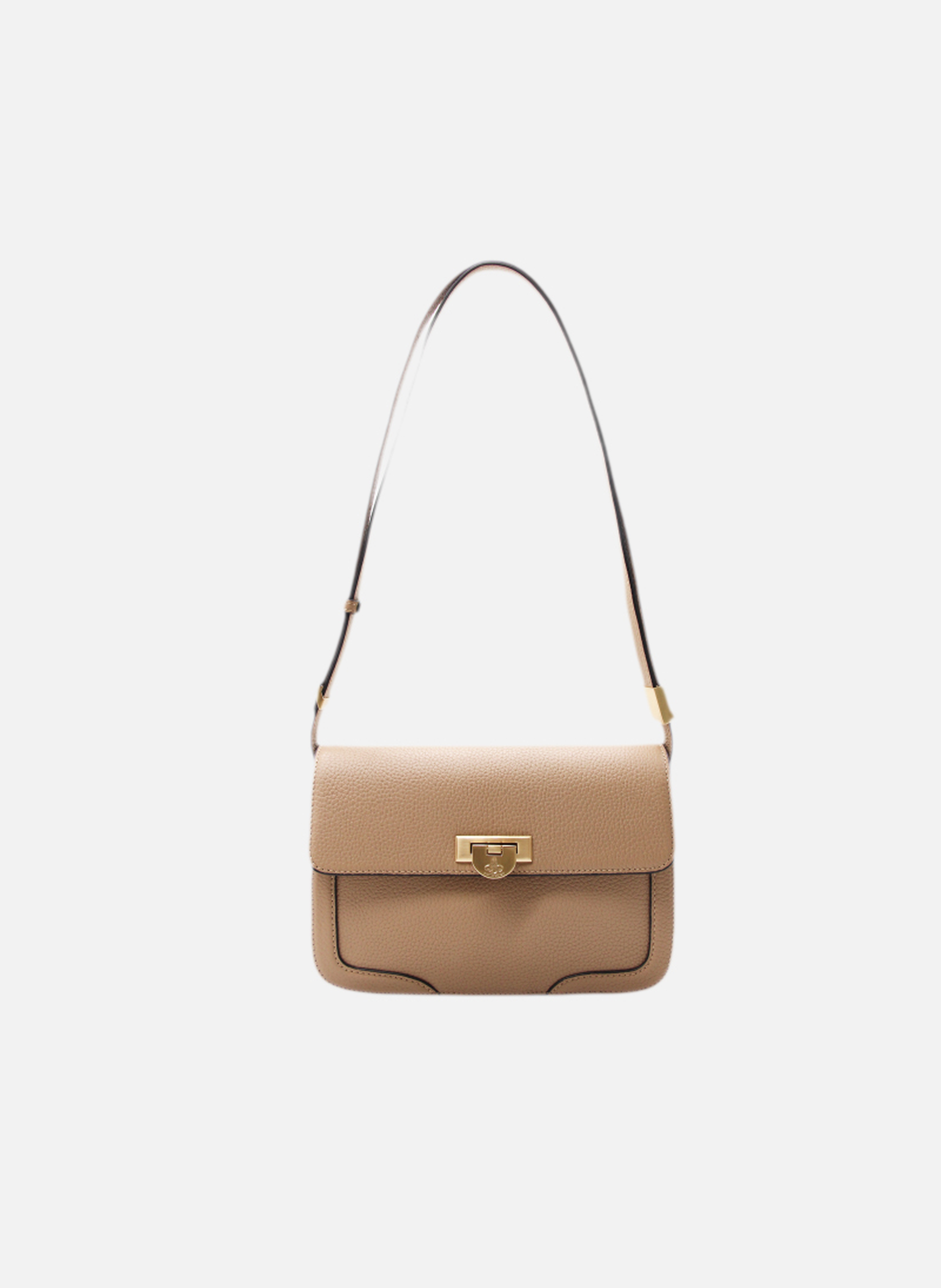 Auteuil | sac porté travers gm en cuir de vachette POURCHET Marron