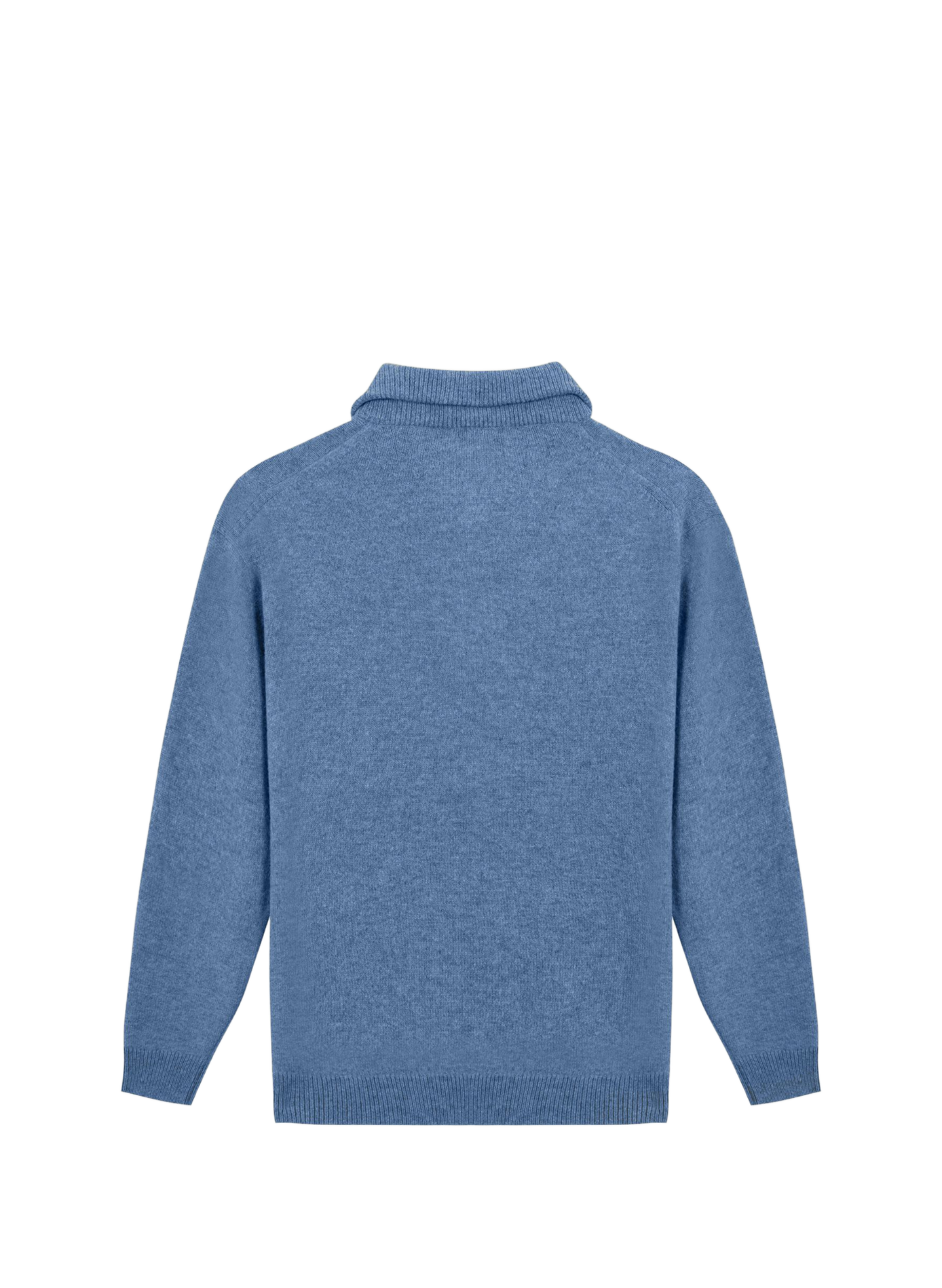 Pull droit col montant en laine MAISON LABICHE Bleu