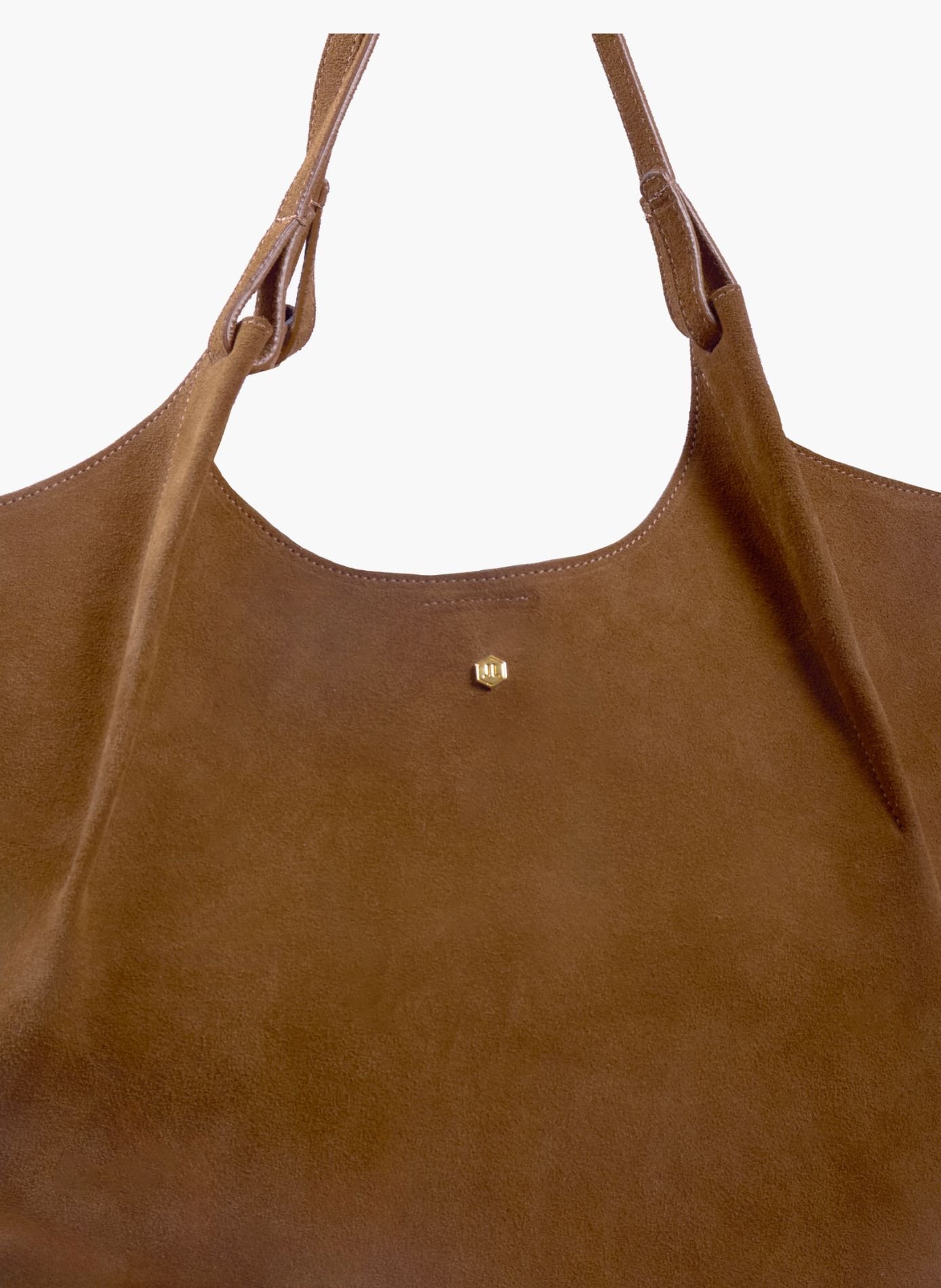 Sac cabas sybil cuir daim JULES & JENN Marron