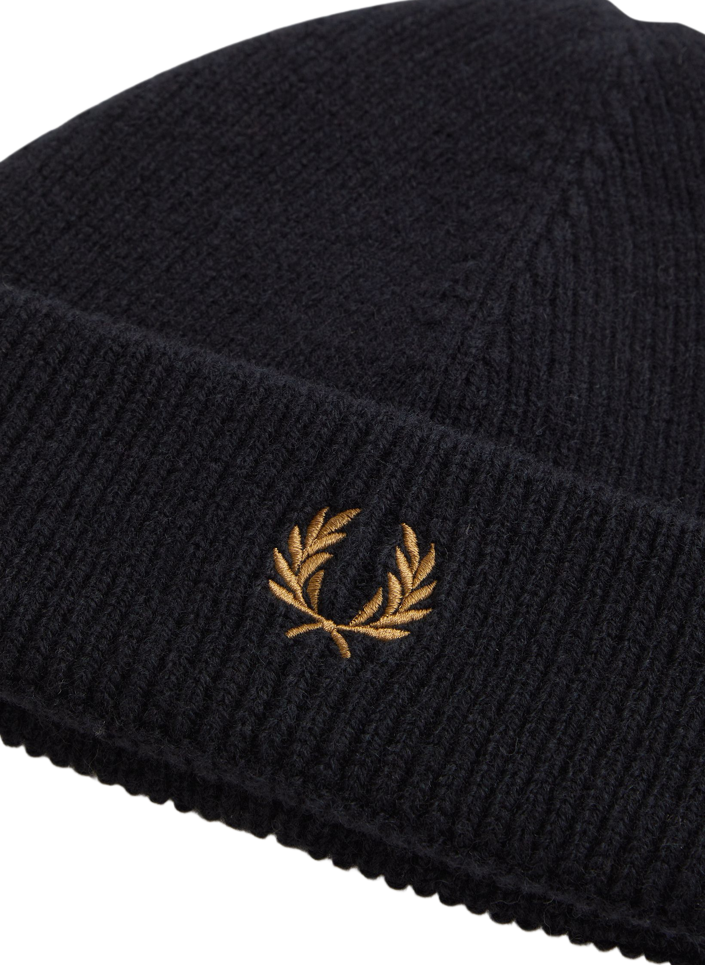 Bonnet en maille en laine FRED PERRY Noir