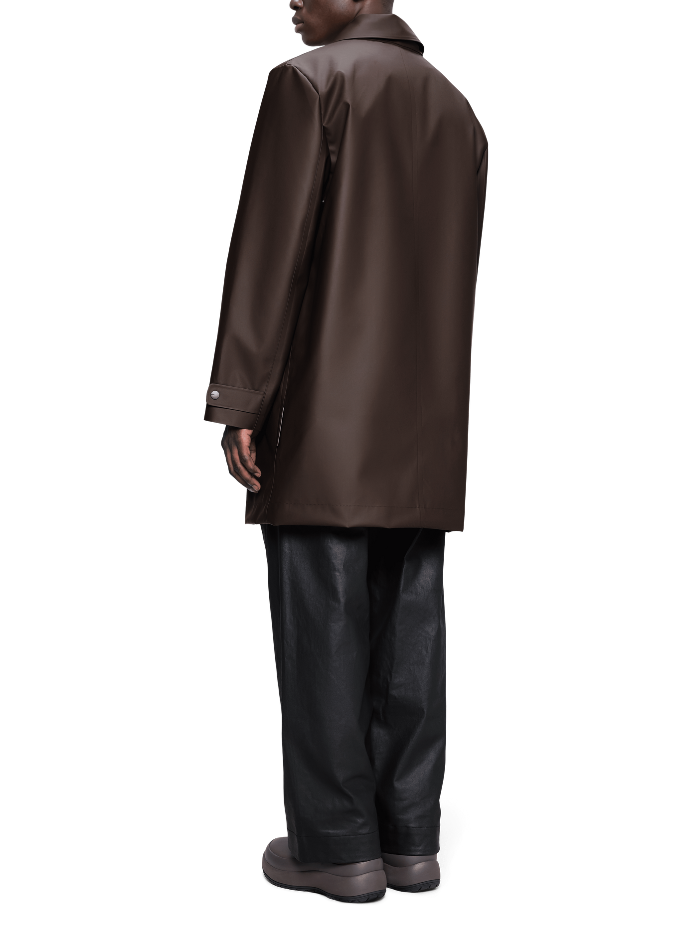 Parka à capuche RAINS Marron