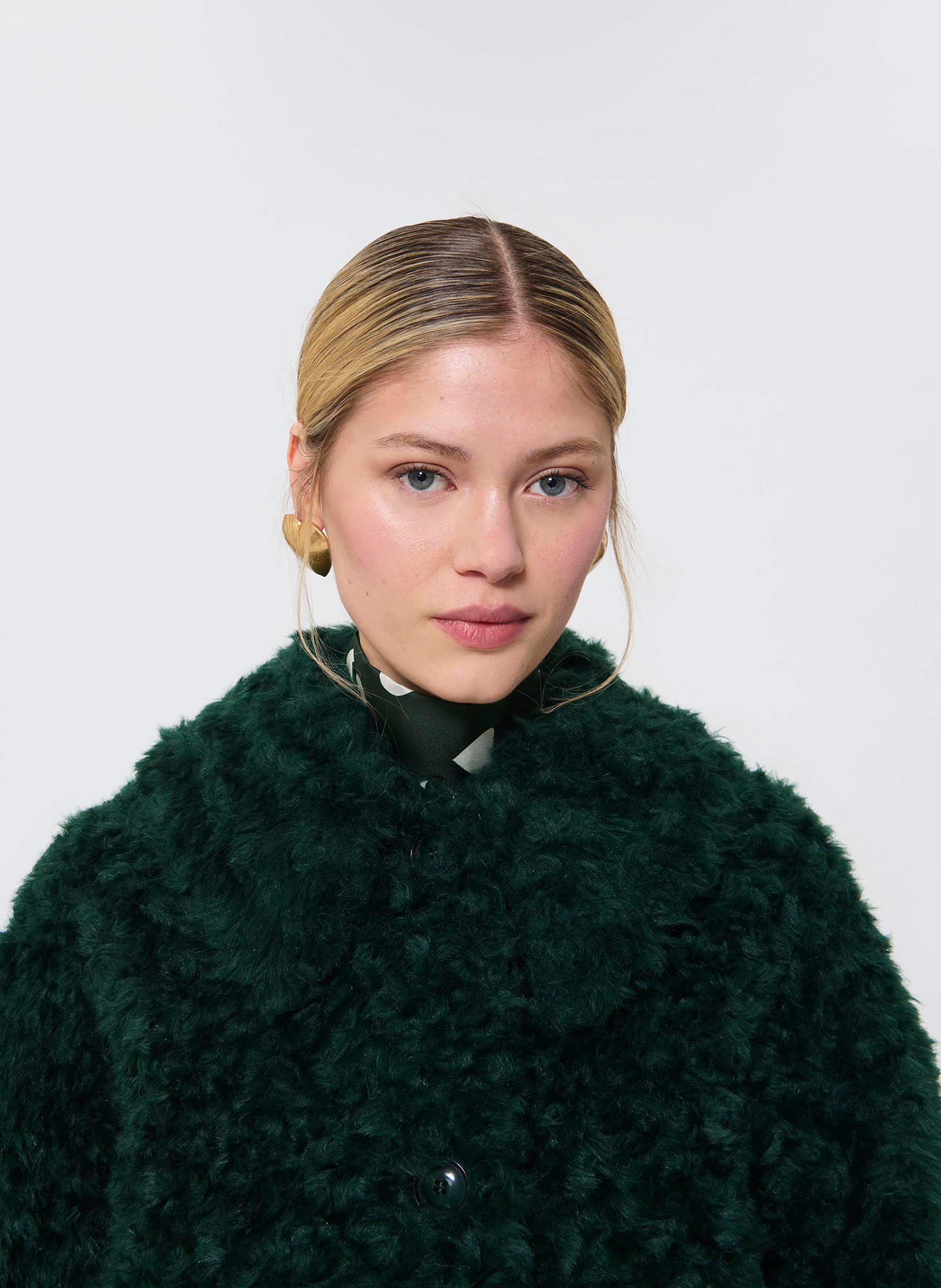 Manteau fausse fourrure mael TARA JARMON Vert