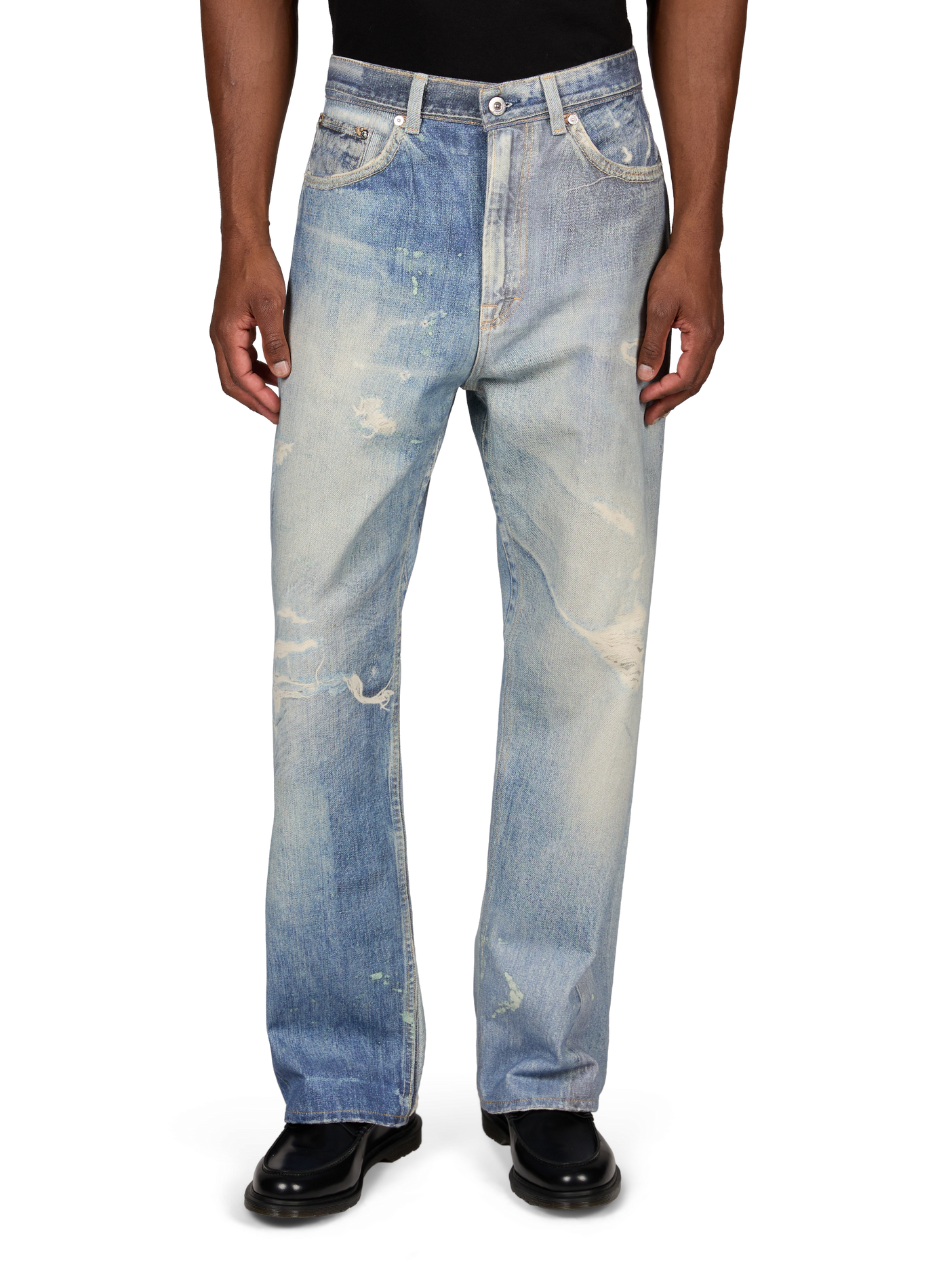 Rechte jeans Third Cut van katoen. OUR LEGACY Blauw